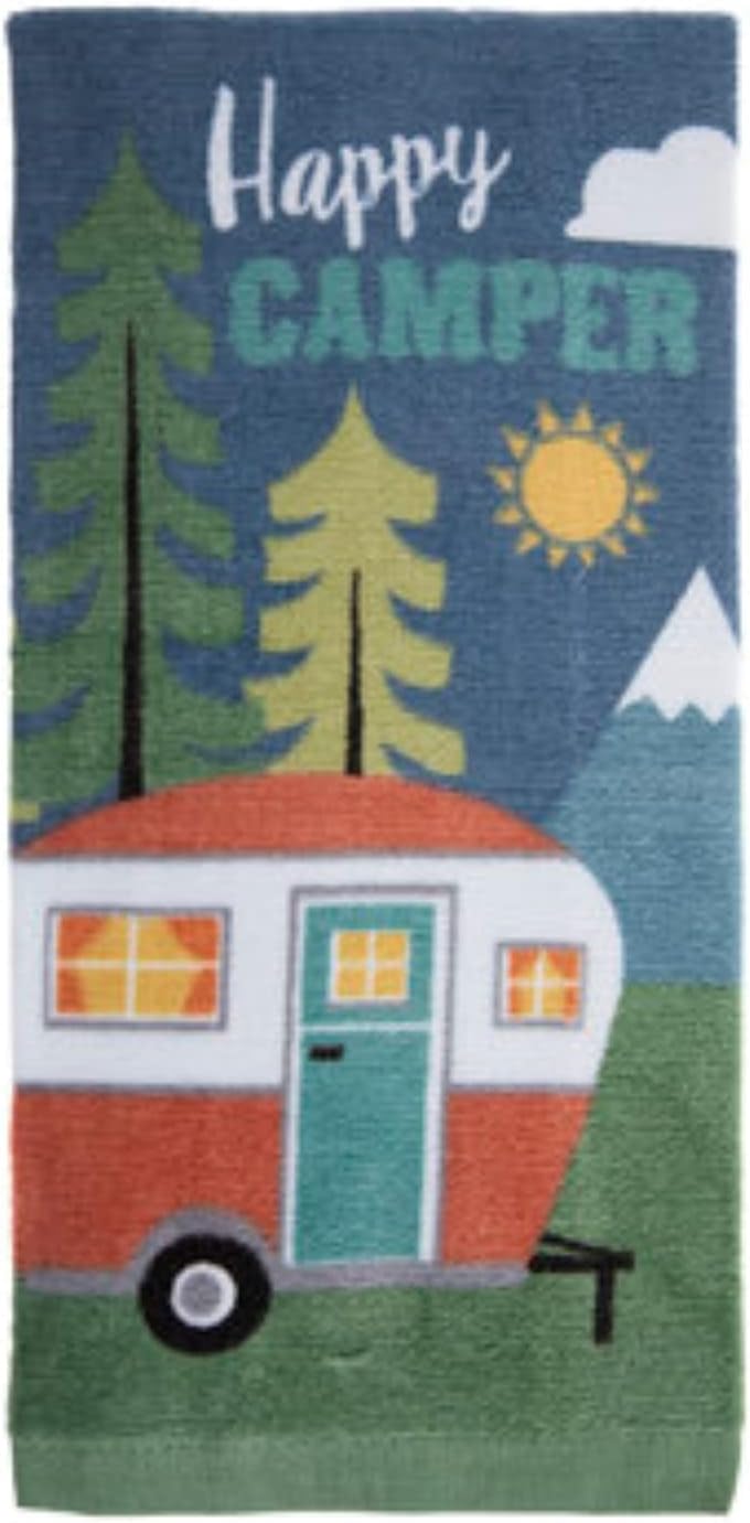 Hobby Lobby Outdoors Happy Camper RV Kitchen Cloth Towel