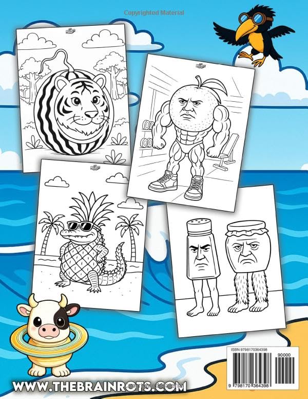 Children’s Coloring Book: The Brainrots – Volume 2 [New 2026 Edition – Revised and Expanded]: Super Coloring Book with 50 Viral Italian Brainrot ... (“The Brainrots” Coloring Book Series) image 3