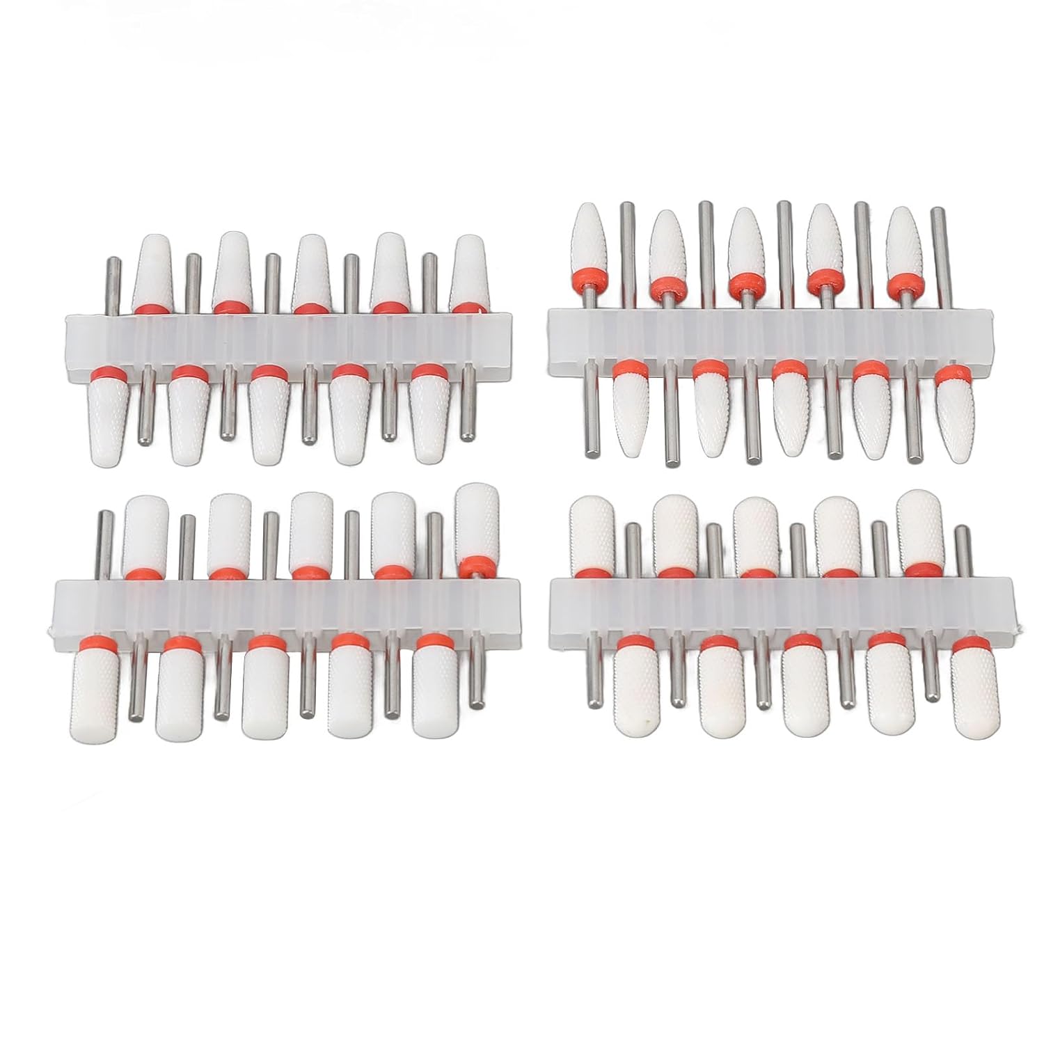 40PCS Ceramic Nail Drill Bits for Professional Manicure & Pedicure – Fast Grinding, Heat-Resistant, Compatible with Most Electric Nail Machines