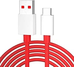 100W USB-A to Type-C Fast Charging Cable for Oneeplus – Original 1M Warp Charge Red Wire with One Plus 13,13r,12,12r,11,11r,10,10r,10t,10pro,9,9rt,9r,9pro,8,8t,7t,7pro,Nord CE3 lite,CE2