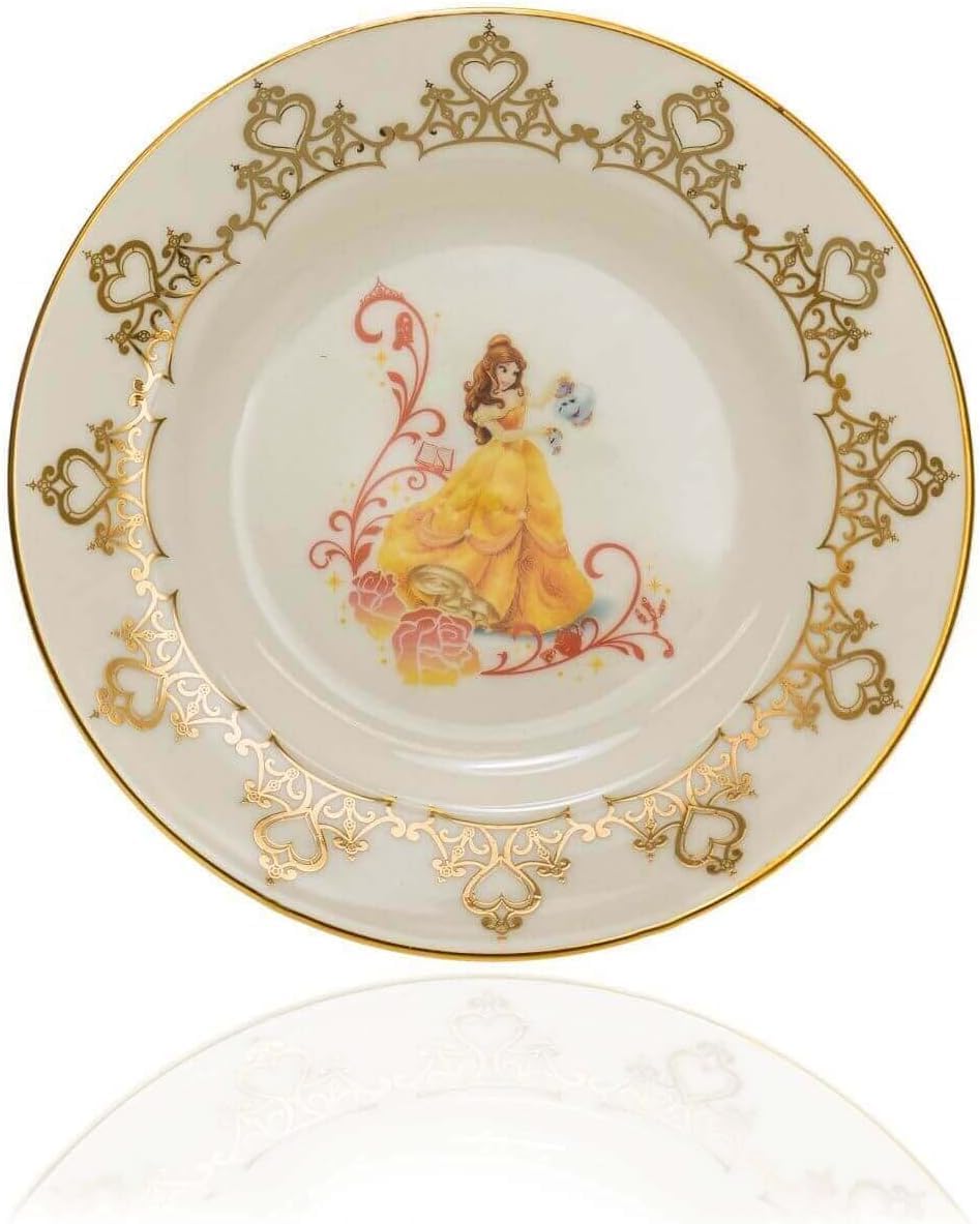 Disney Belle 6" Plate, Fine Bone China, 16.5 × 16.5 × 1 cm, Multicolor