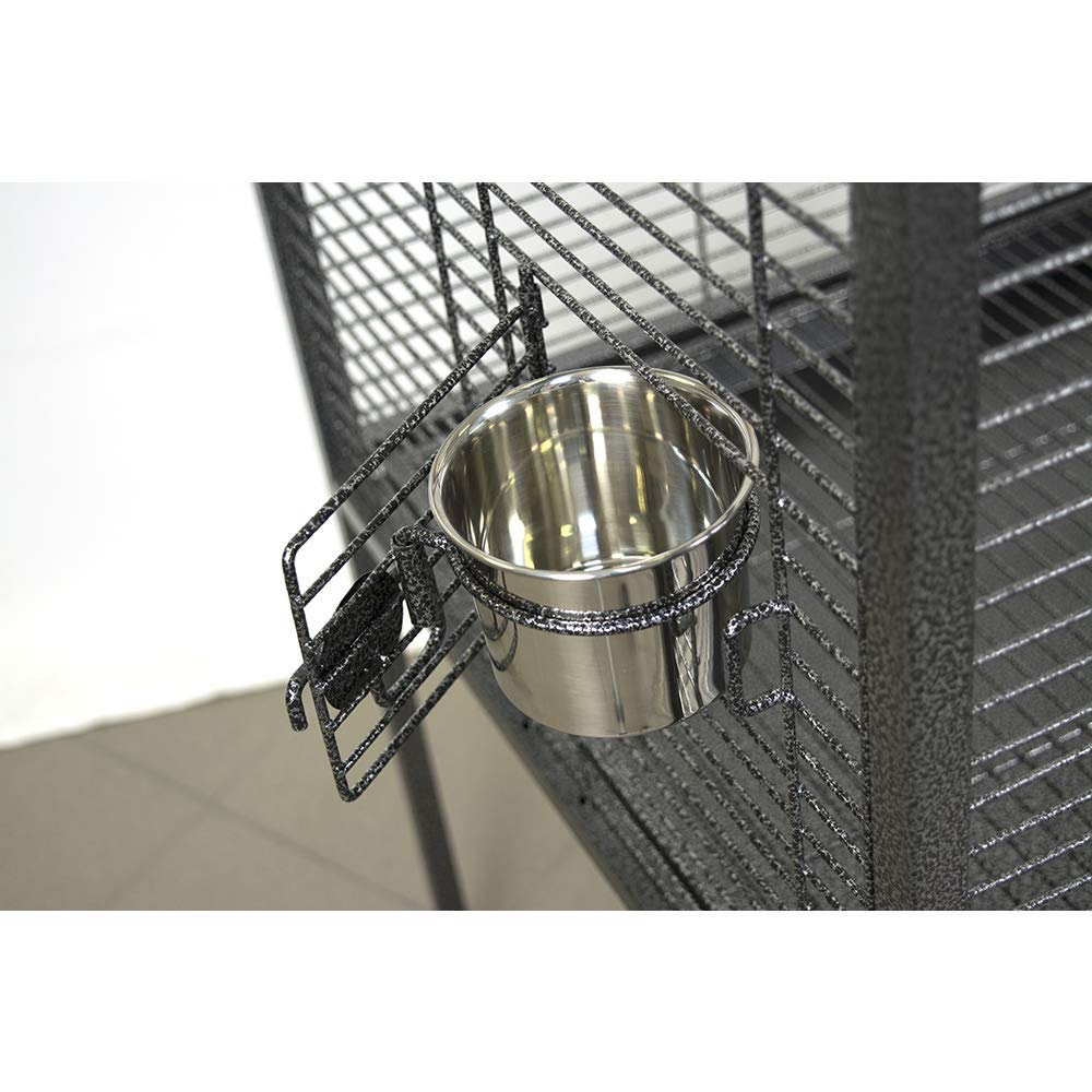 Voliera gabbia pappagalli con ruote dimensioni esterne: 77 x 61 x 172 cm