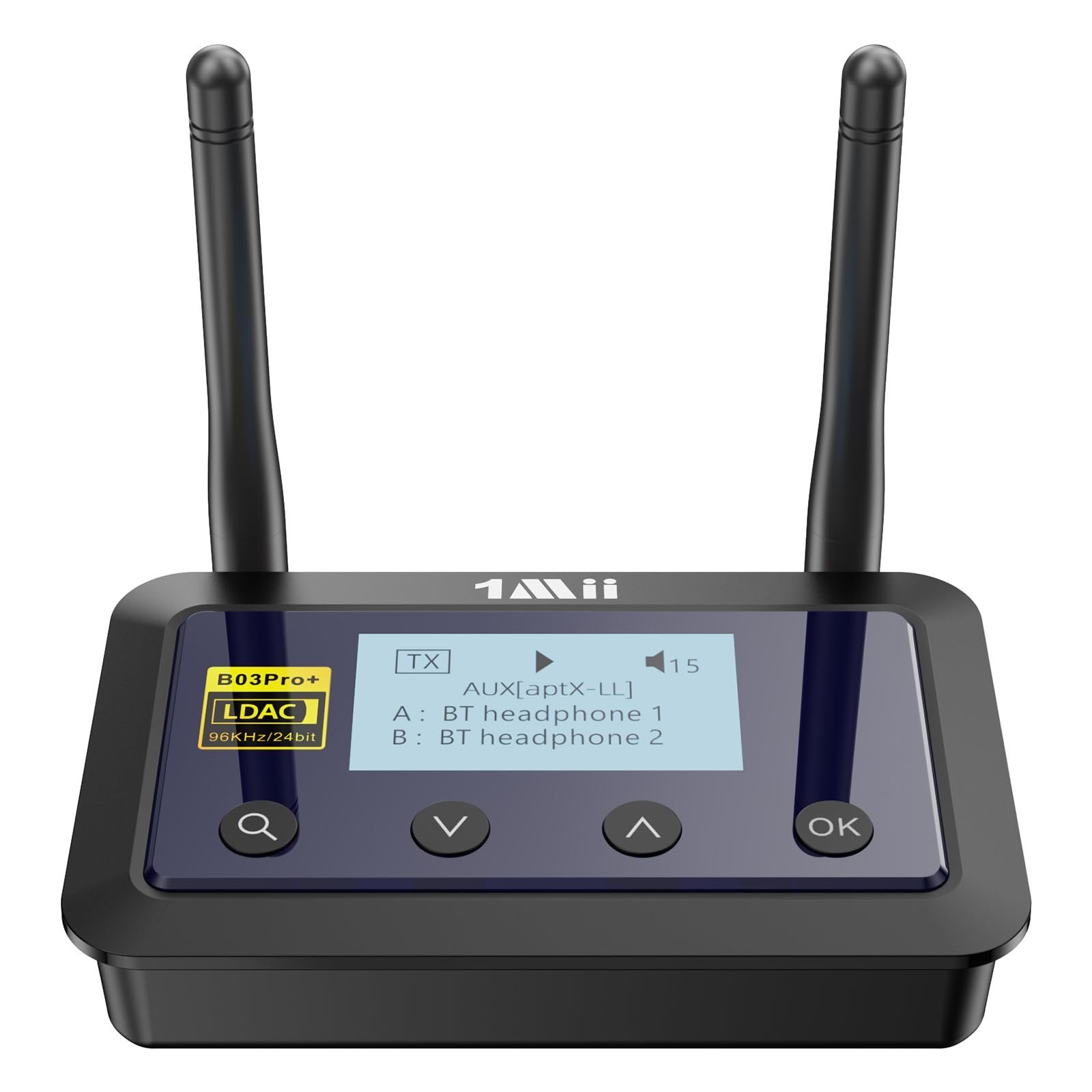 transmettitore ricevitore bluetooth 5.3 con display hi-fi aptx low latency