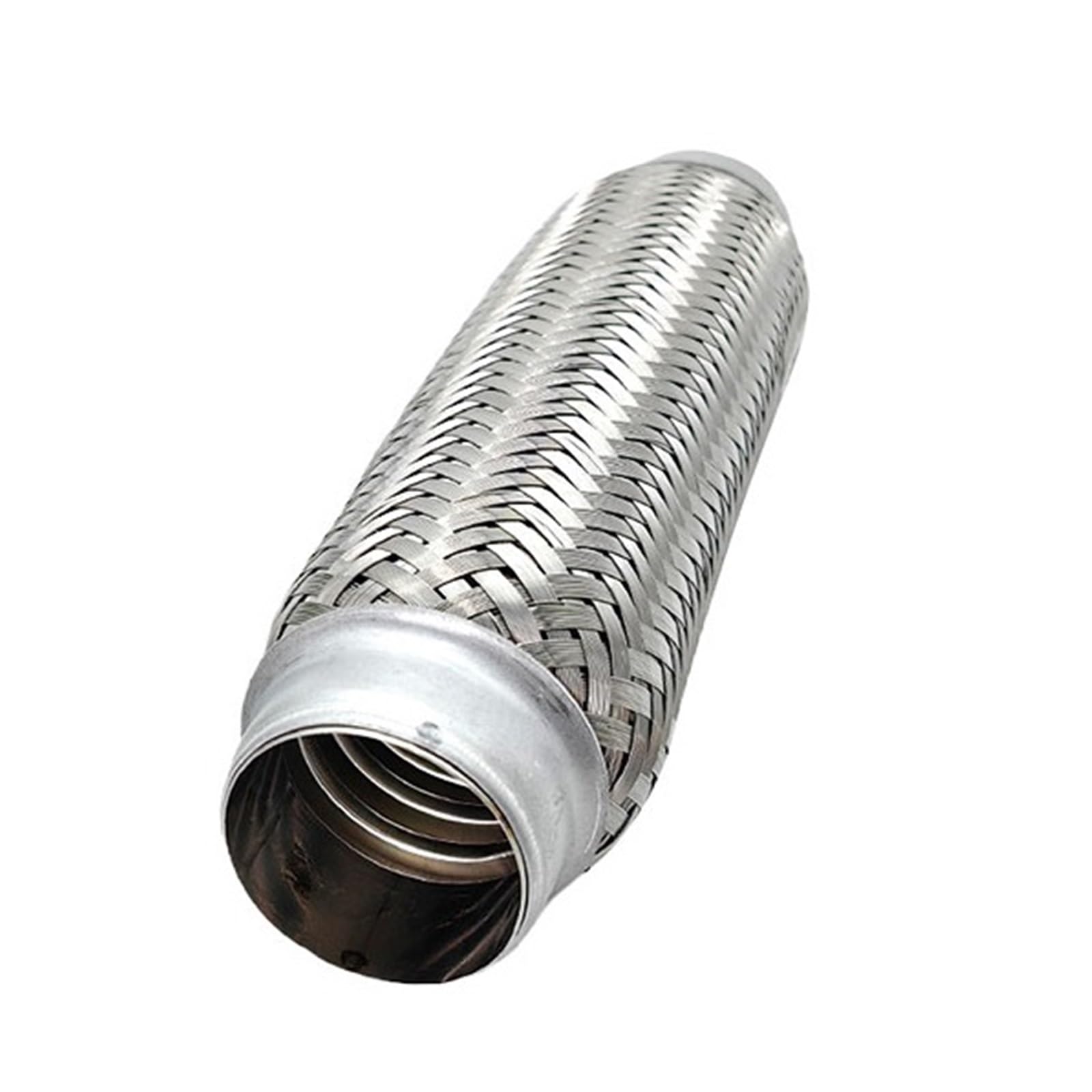 Car Silencer 45mm 64mm elastyczne rury wydechowe samochodu połączenie oplot mieszek tłumik ze stali nierdzewnej złącze rurowe spawane uniwersalne(45-251mm)