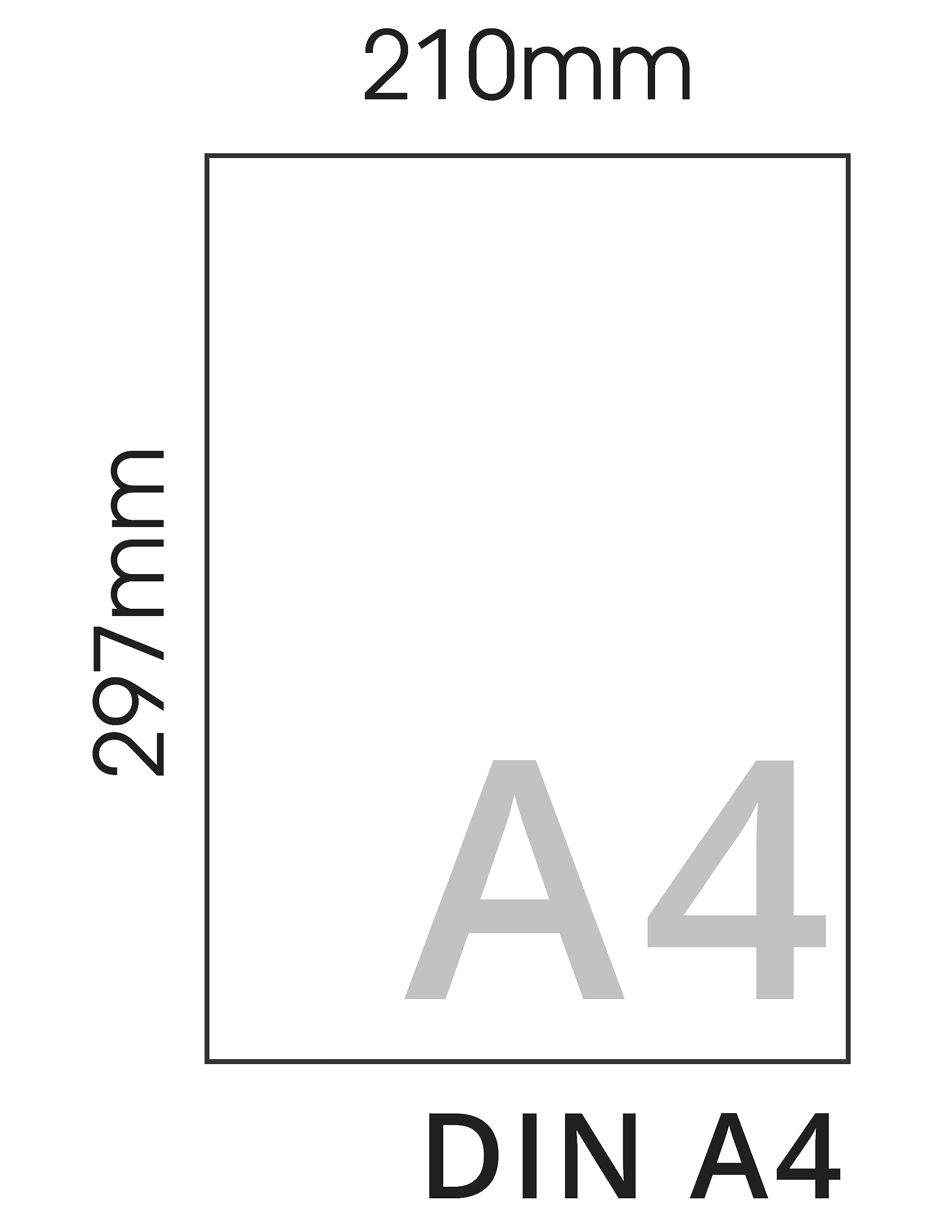 Papier à Lettres Marbré A4 - 50 Feuilles Pour Certificats, Invitations Et Menu