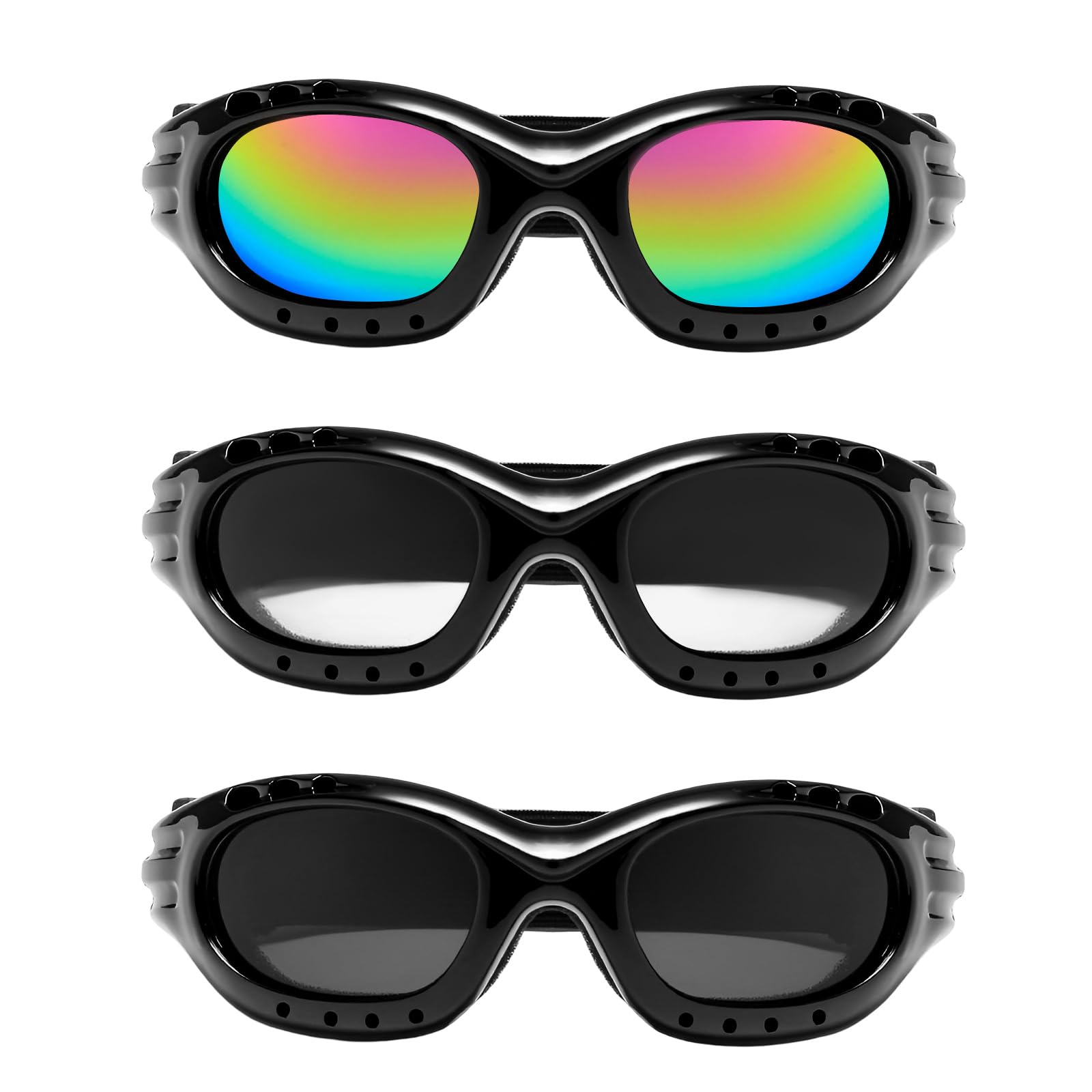 Occhiali da moto antivento con protezione UV, anti-appannamento, per corsa fuoristrada, sci
