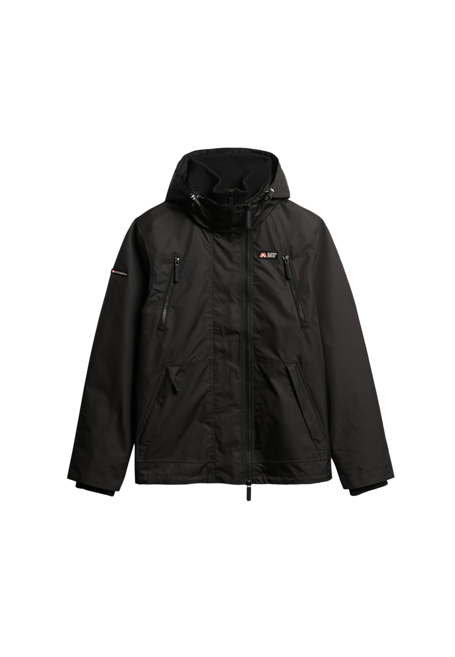 Superdry Men's Hooded Mtn Windbreaker Jacket, black, XXL