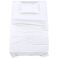 Utopia Bedding Set di lenzuola per letto singolo,3 pezzi, in microfibra spazzolata