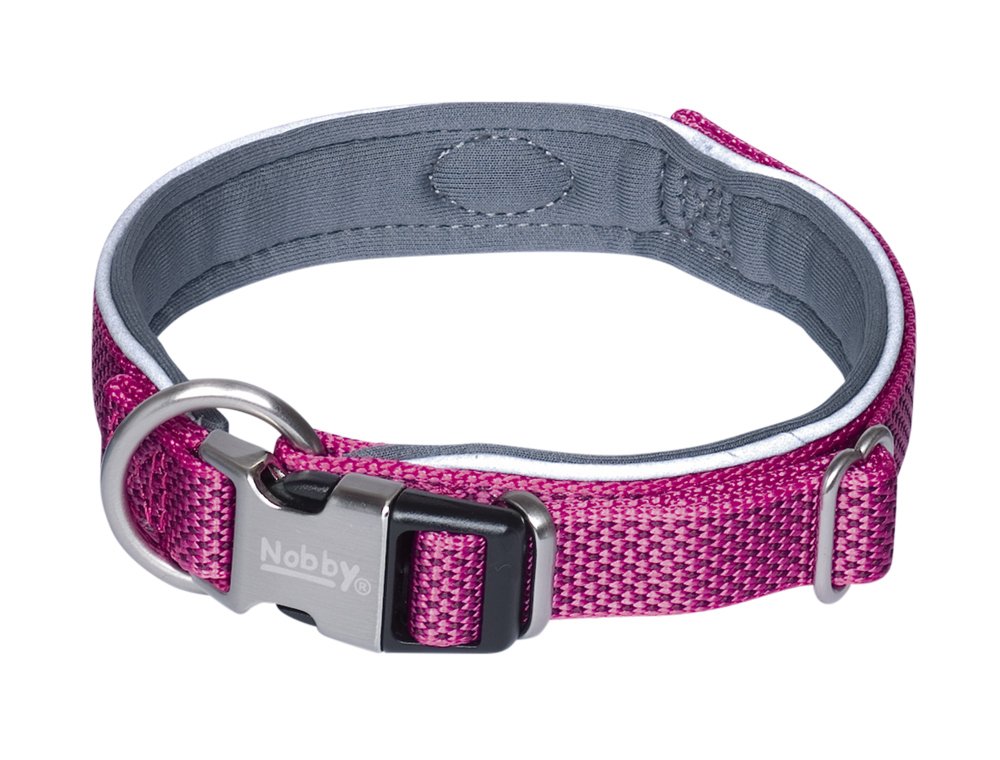 Nobby Collar "Classic Preno Royal" 80631-64, raspberry, M-L (neck 45-55 cm)