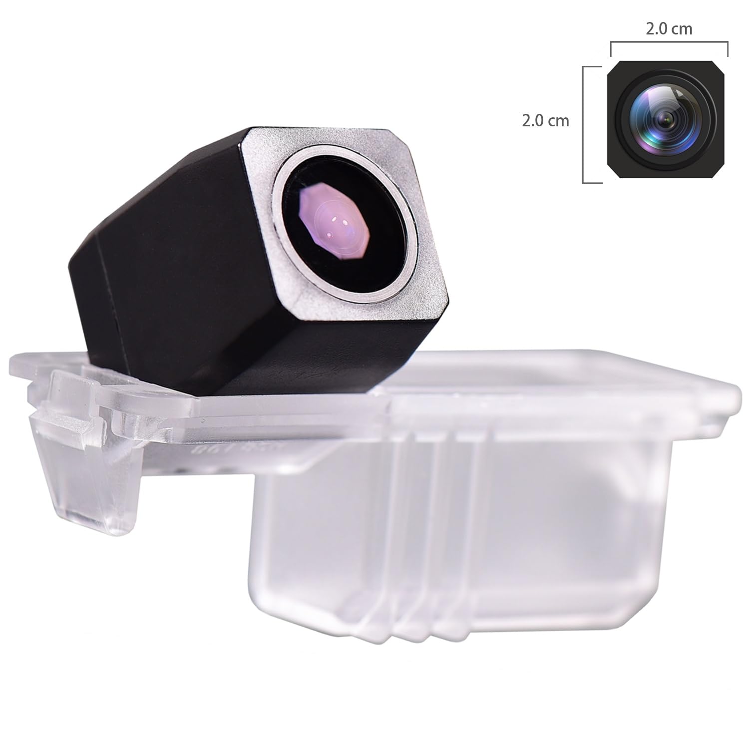 Telecamera di retromarcia HD 1280 x 720p per targa di immatricolazione, telecamera di retromarcia, impermeabile, visione notturna per VW Crosspolo Yeti Bora Magotan Golf 6 CC Polo Beetle Cayenne Macan