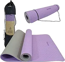 ARIMO Tapete Yoga Mat Antiderrapante TPE Ecológico Biodegradável Todos Os Tipos de Yoga/Pilates 181 x 61 cm x 6 mm