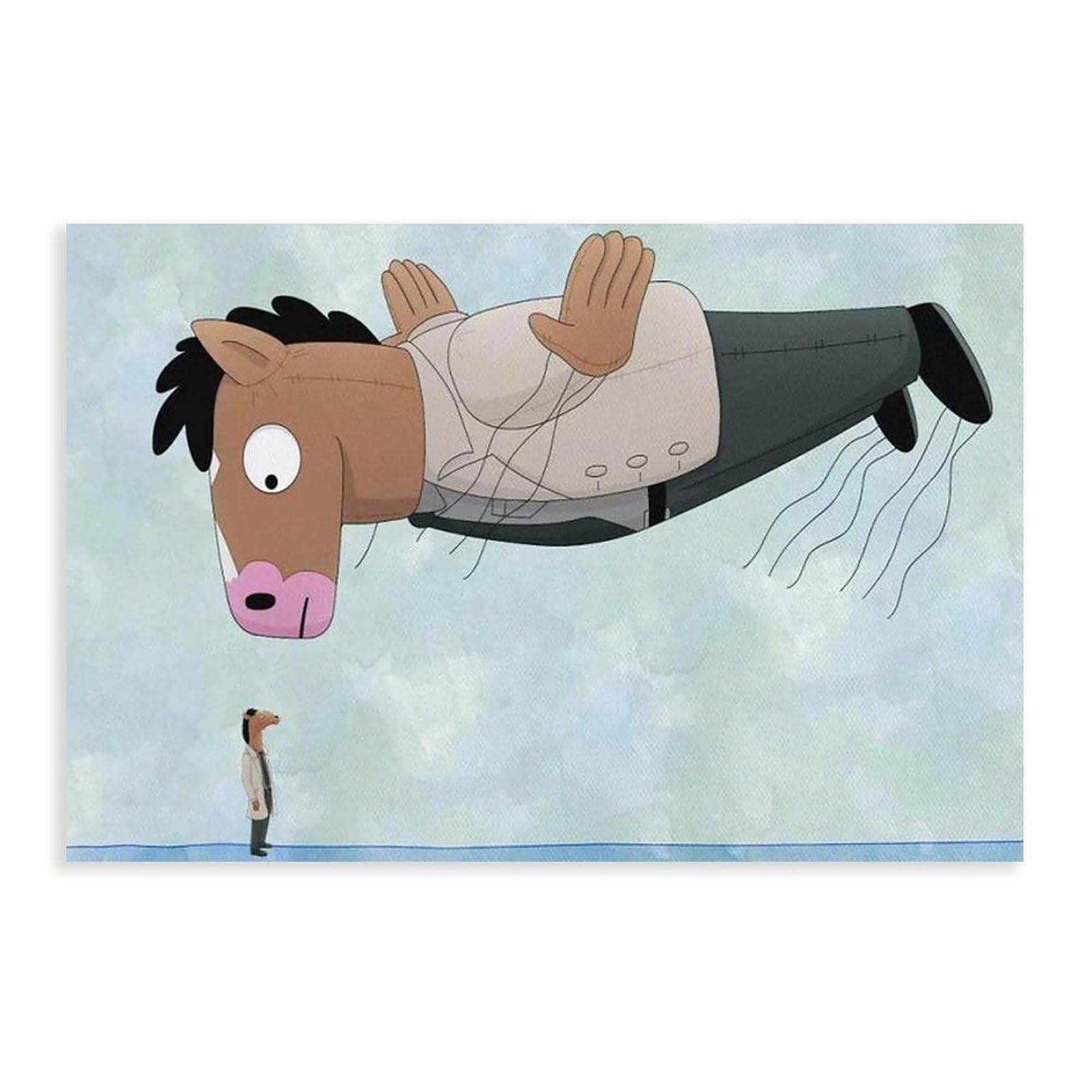 JBGQGAG BoJack Horseman Canvas Poster Bedroom Decor Landscape Office Room Decor Gift 12x18inch(30x45cm)