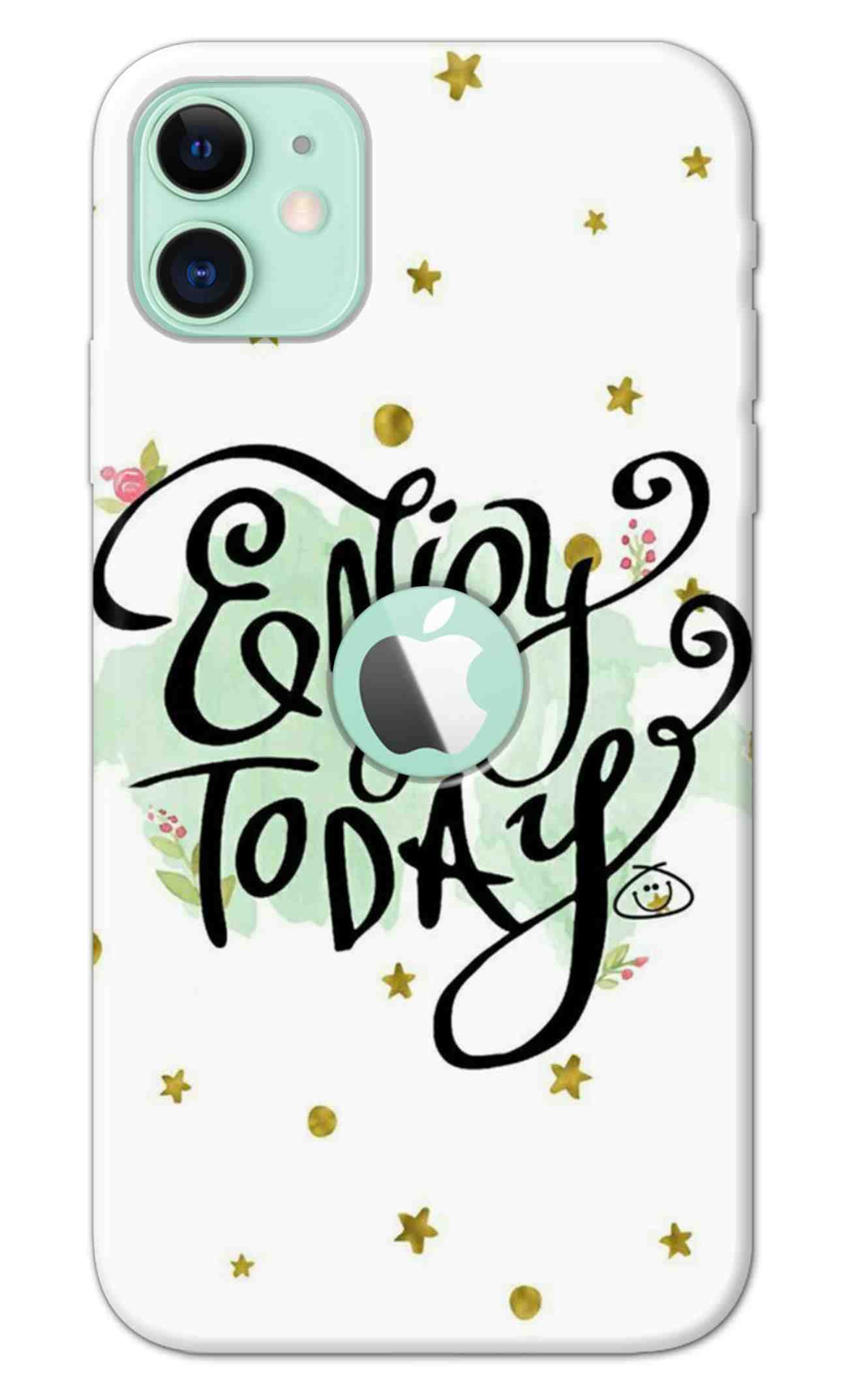 NDCOMNDCOM for iPhone 11 Logo Cut Back Cover Enjoy Today Printed Hard Case