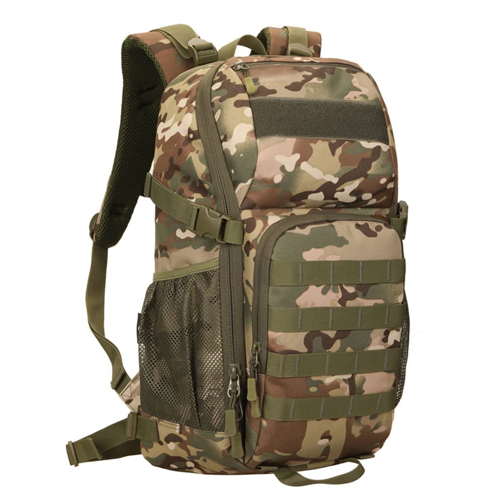 Plecak taktyczny, wojskowy Molle plecak na wędrówki, trekking, outdoor, podróż, wodoodporny, 30 l, zielony, XL