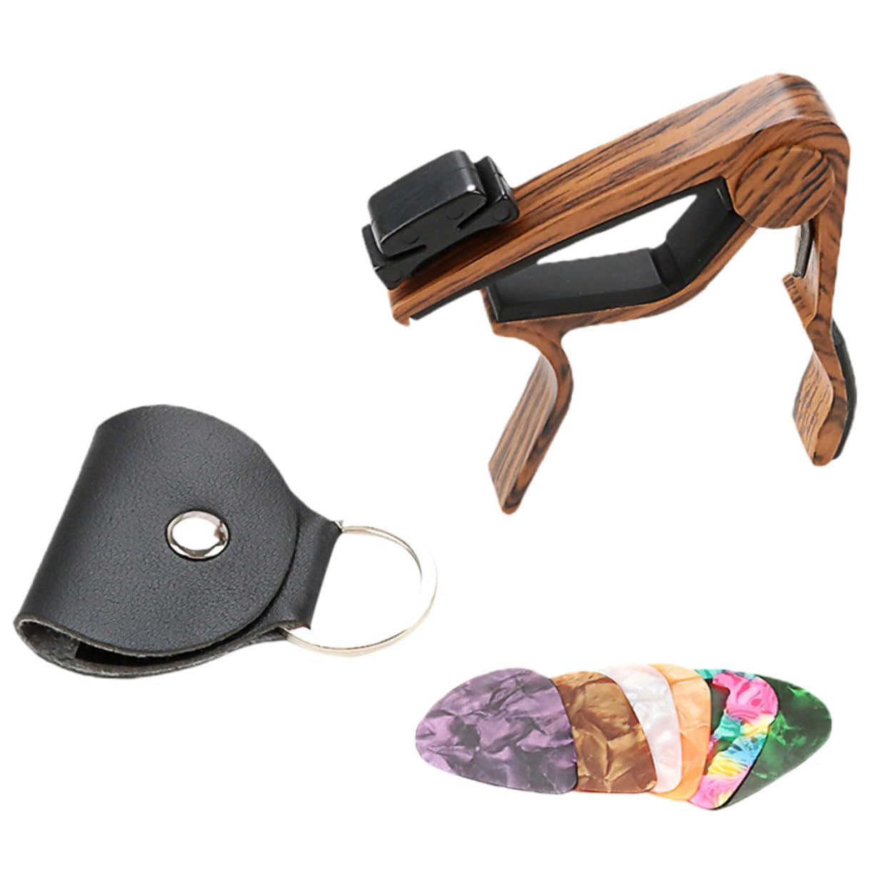 Abaodam 4sets Capo Per Chitarra Plettri e Accessori Musicali Per Chitarra Acustica Elettrica e Ukulele