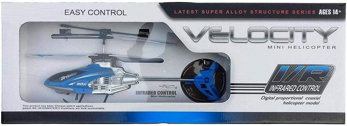 Yeah Baby .Velocity New Remote Control Flying Helicopter with Unbreakable Blades Infrared Sensors (Colour May Vary)