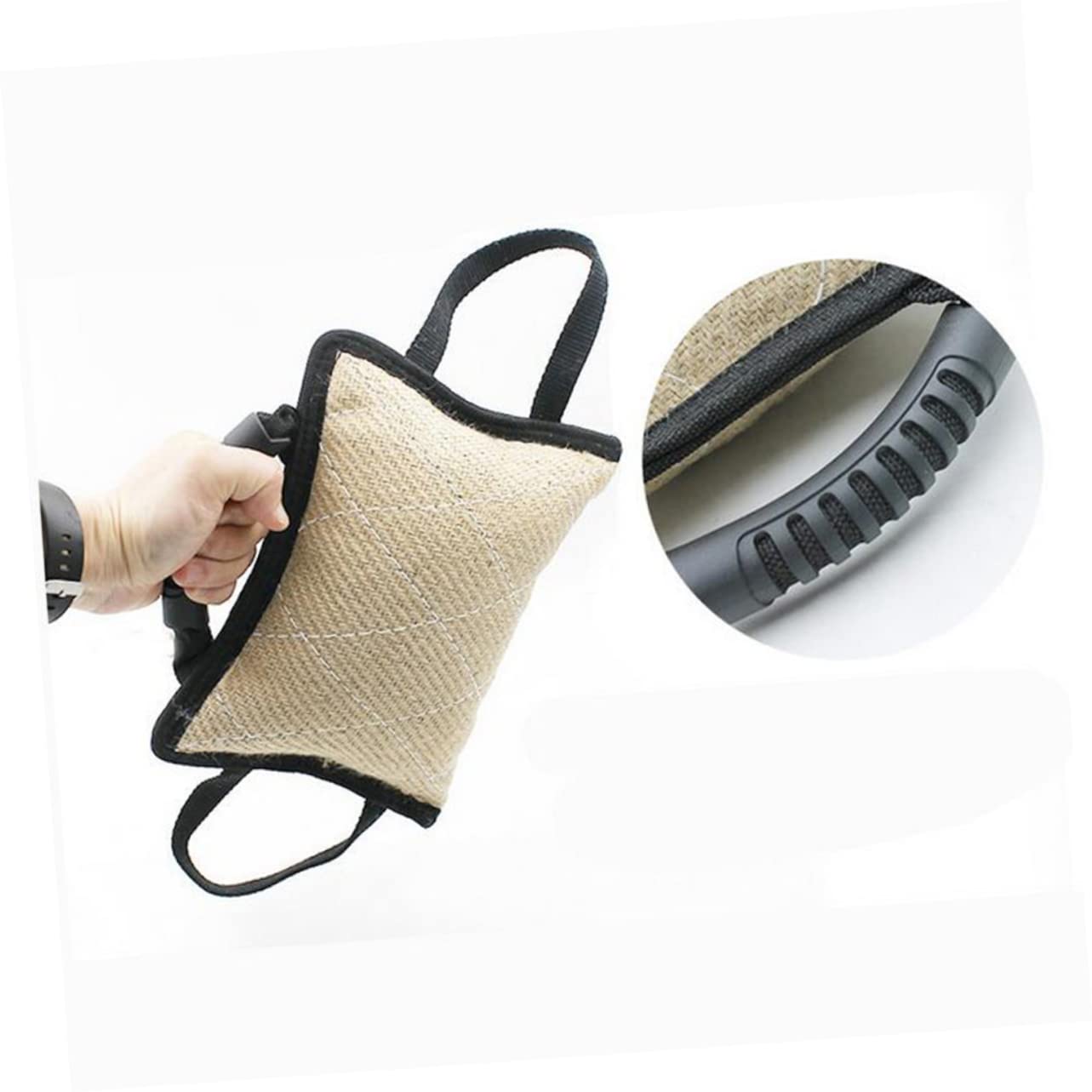 Coussin de mordillage pour chien en lin durable de qualité supérieure