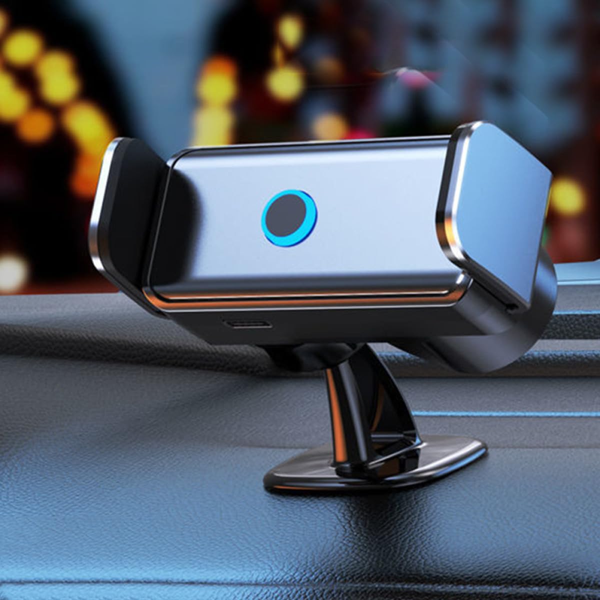 Supporto Telefono Auto Elettrico Automatico, Porta Cellulare Stabile e Regolabile, per Cruscotto Auto, Compatibile Tutti