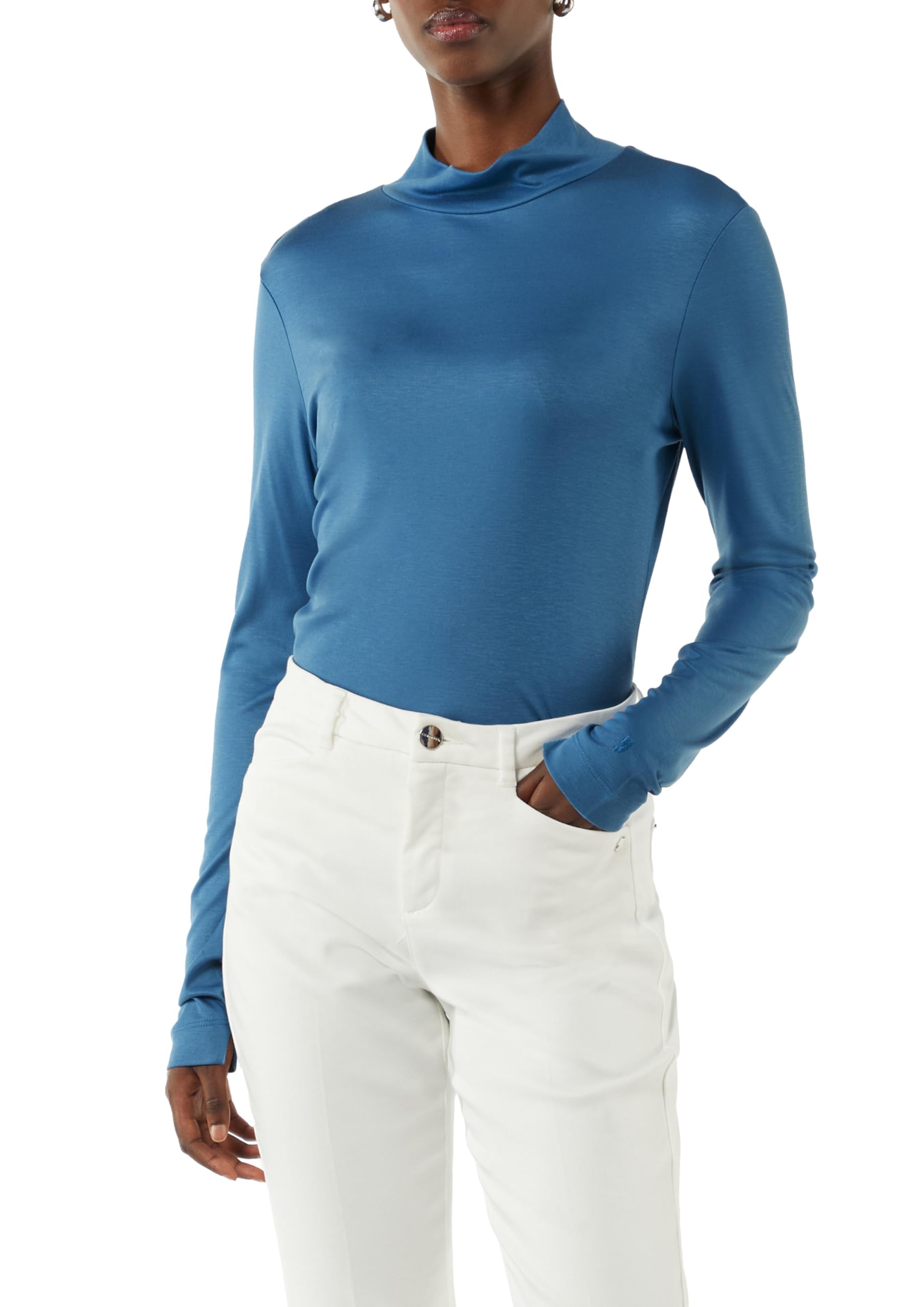 Comma Women's T-Shirt, Blue 5503, 18