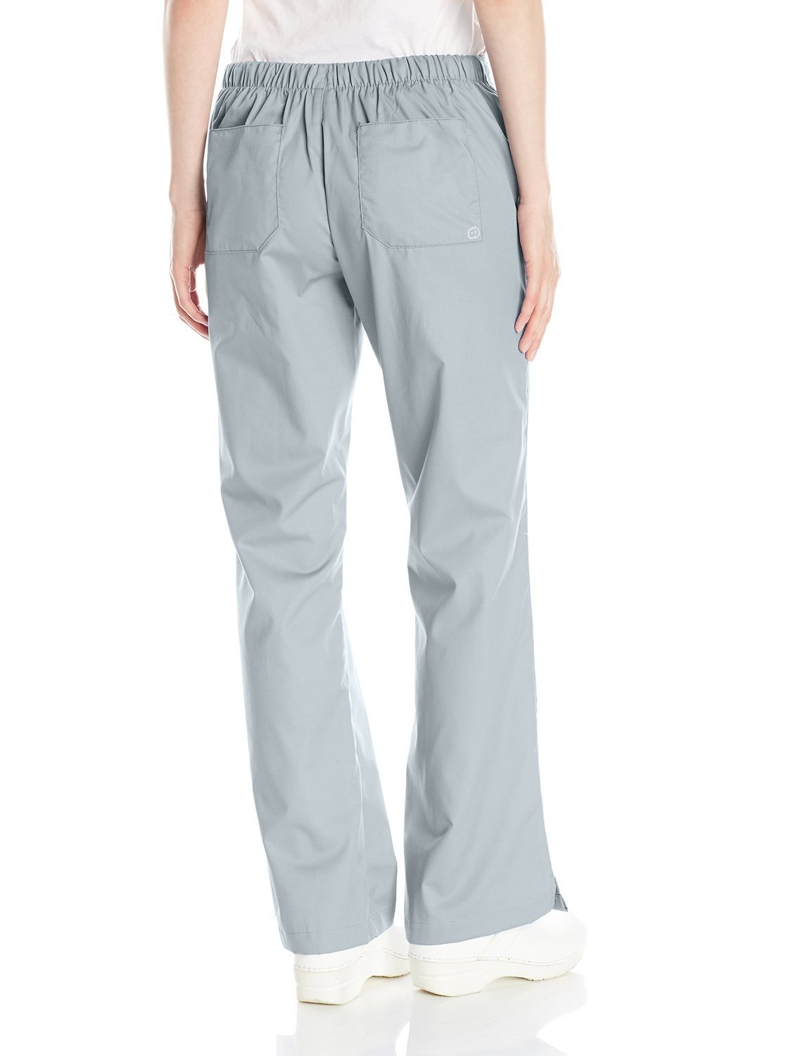 WonderWink Women's Wonderwork Flare Leg Scrub Pant, Grey, Large