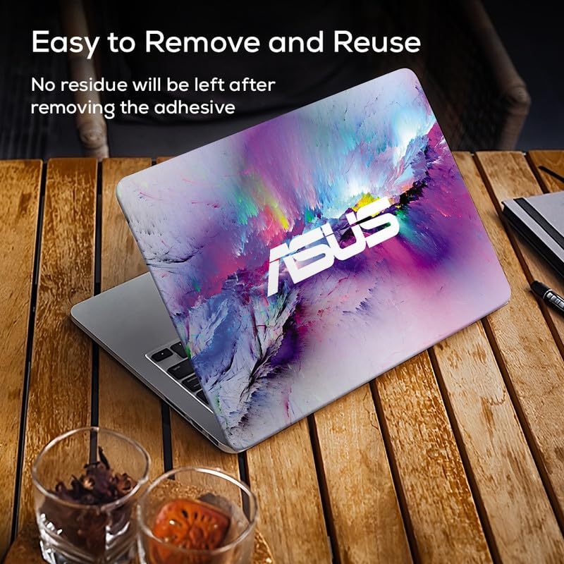 Image of Galaxsia Asus D49 Full Vinyl Laptop Skin /Sticker /Cover for 14 Inches Laptops Laminated-Removable-HD Quality Compatible for Hp-Dell-Sony-Lenovo-Asus etc.(13.8x9.6 Inches)