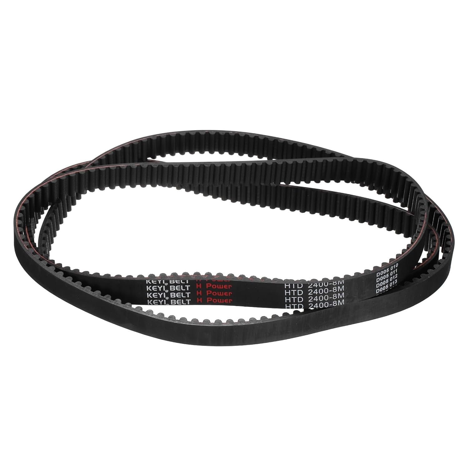 uxcell 2400-8M-20 Timing Belt, 2400mm Pitch Circumference x 20mm Width x 6mm Height, 8mm Pitch, 300 Teeth, Black Rubber Synchronous Belt
