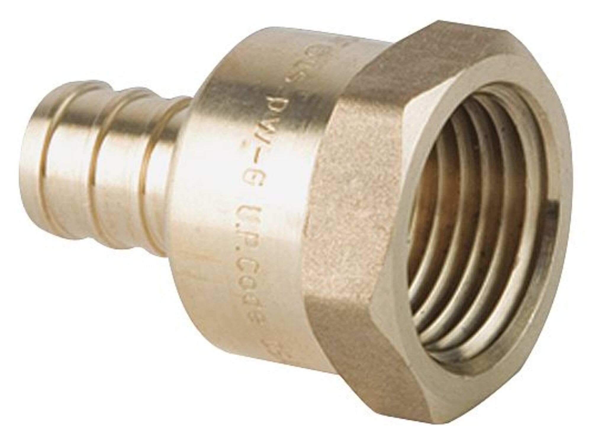 Amazon.com: Viega 46355 PureFlow Zero Lead Brass PEX Crimp Adapter