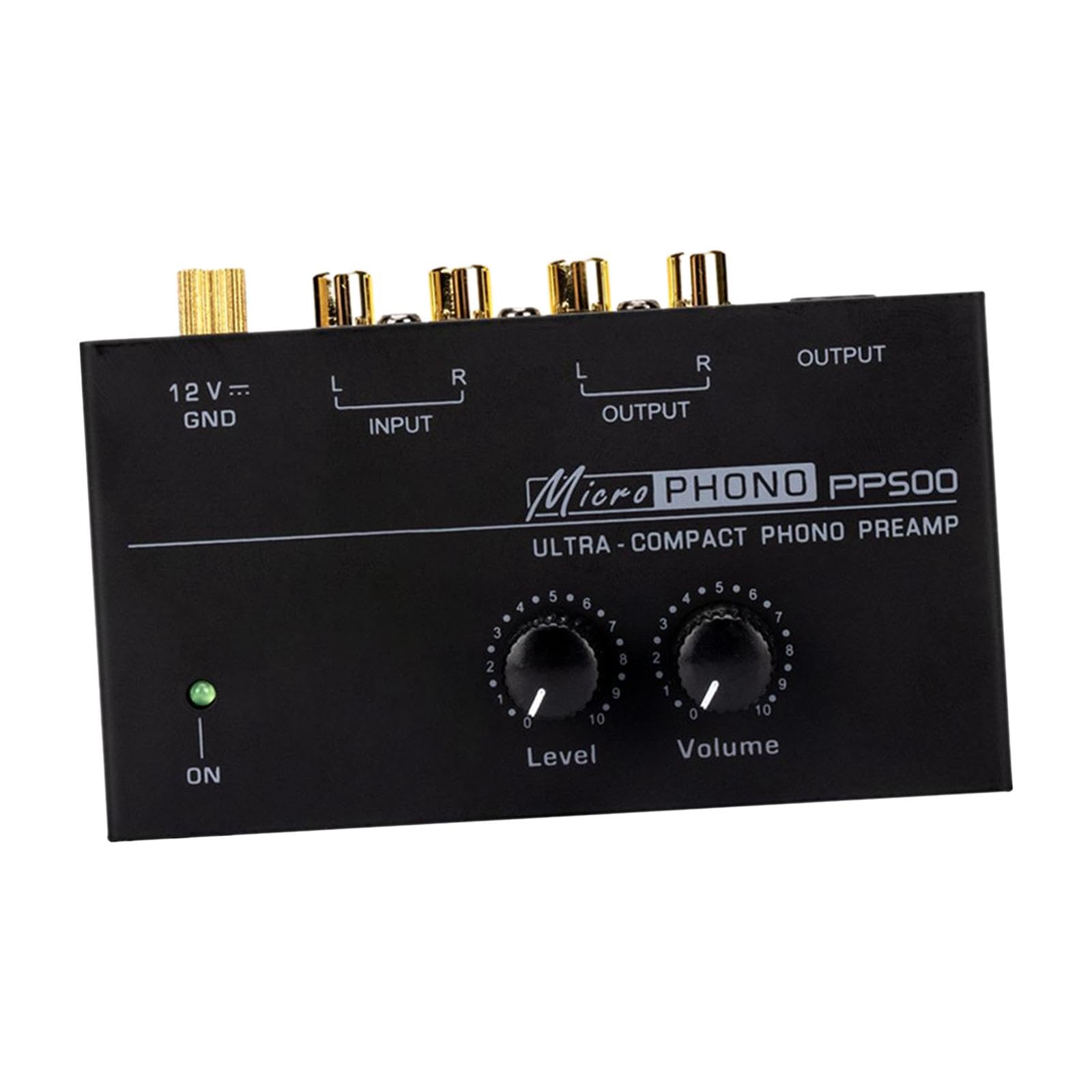 Preamplificatore fono per giradischi Amplificatore per giradischi, Preamplificatore audio compatto, Preamplificatore per giradischi DC 12V