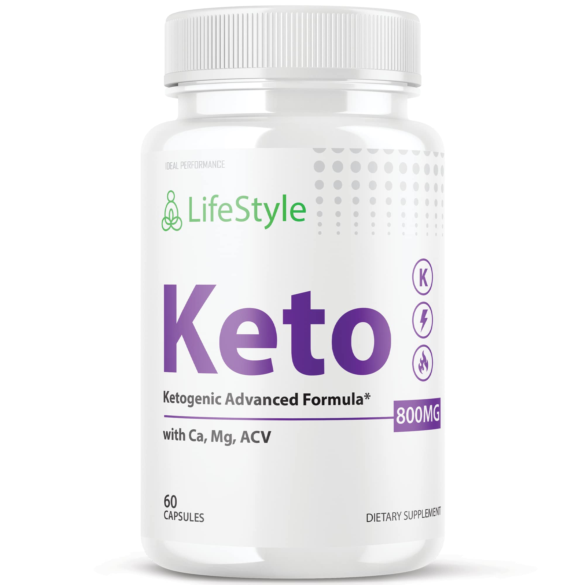 IDEAL PERFORMANCE Lifestyle Keto Life Style Max Shark Pills Tank Ketogenic Supplement (60 Capsules)