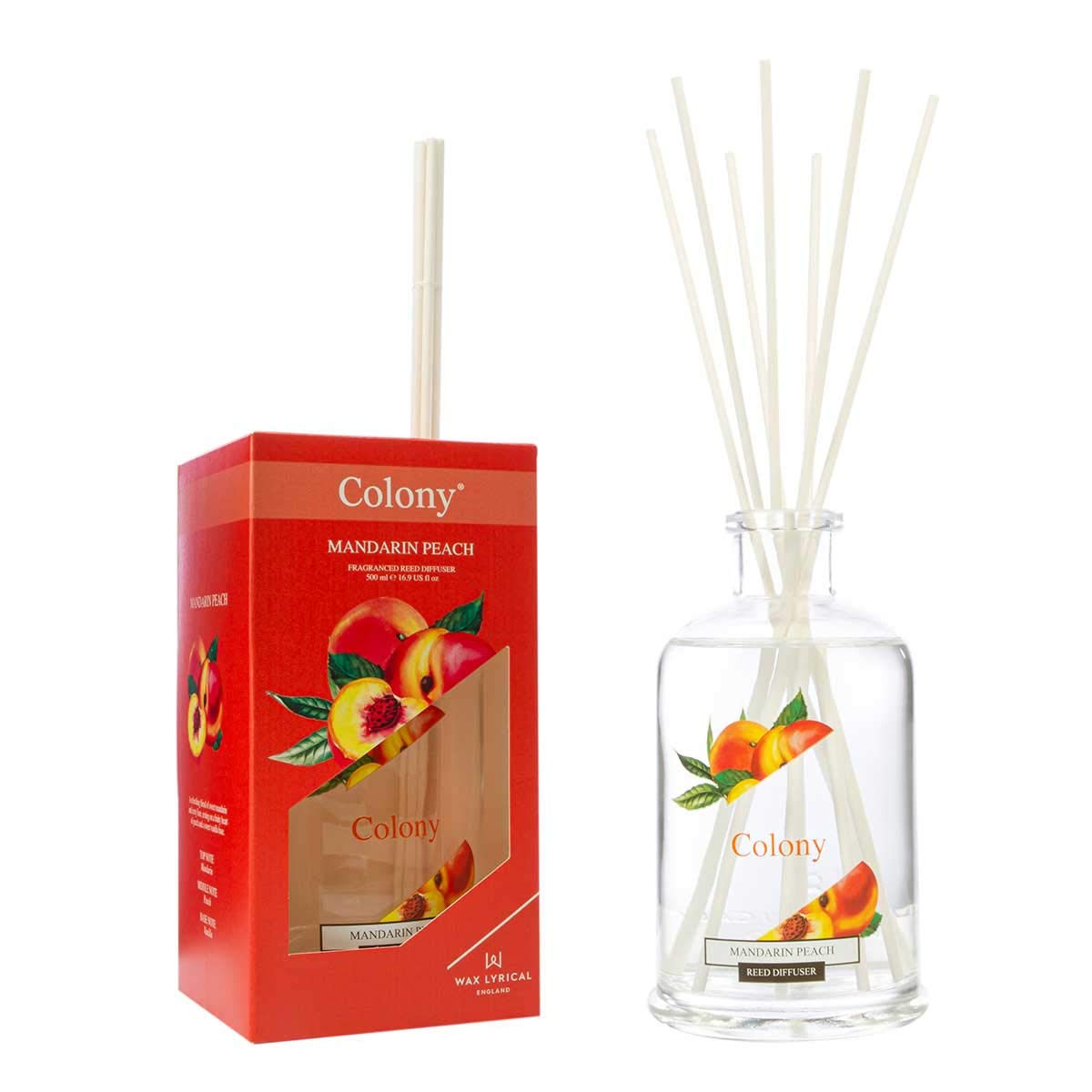 Wax Lyrical 500ml Reed Diffuser Mandarin Peach