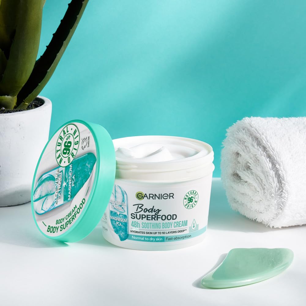 Amazon.com : Garnier Body Superfood, Body cream Aloe, With Soothing Effect  And Quick Absorption, 12.8 Fl.Oz : Beauty & Personal Care