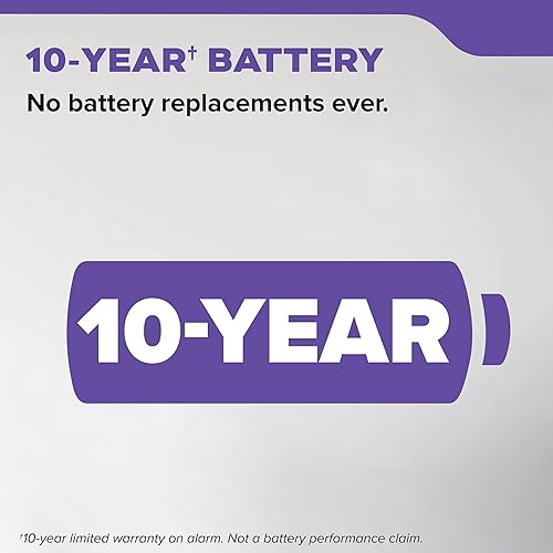 Miniatura 2 de Kidde Detector de humo y monóxido de carbono, funciona con batería de 10 años, alertas de voz, indicadores de luz de advertencia LED