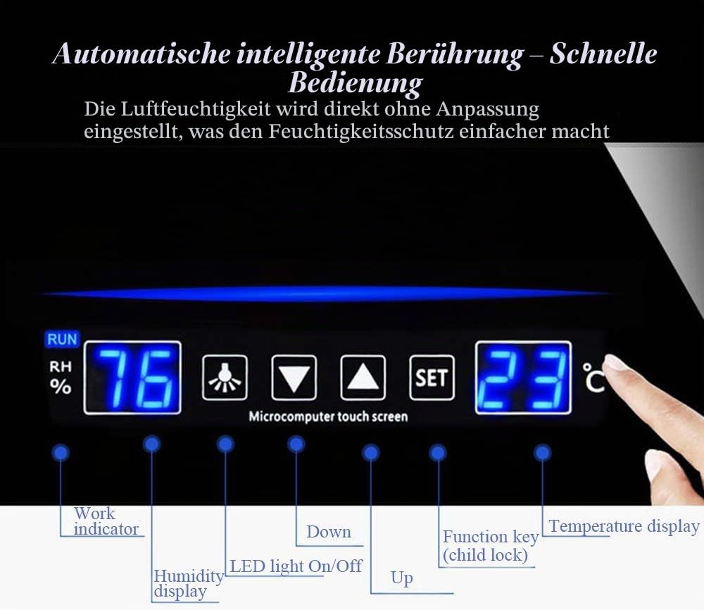 Armoire De Séchage 85L Automatique À Commande Tactile pour Appareil Photo