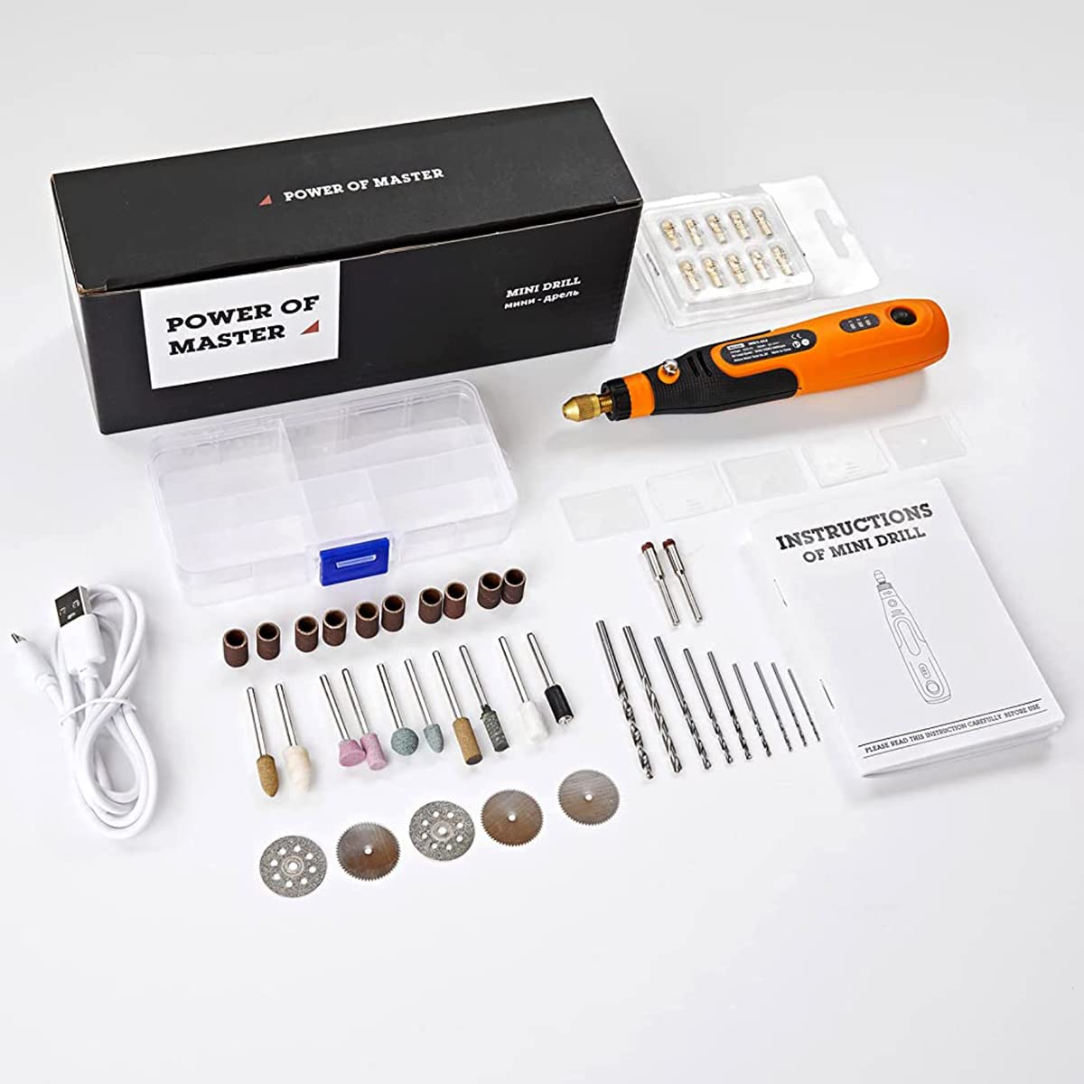 Verilux Mini Cordless Drill - 45 Piece Kit -8