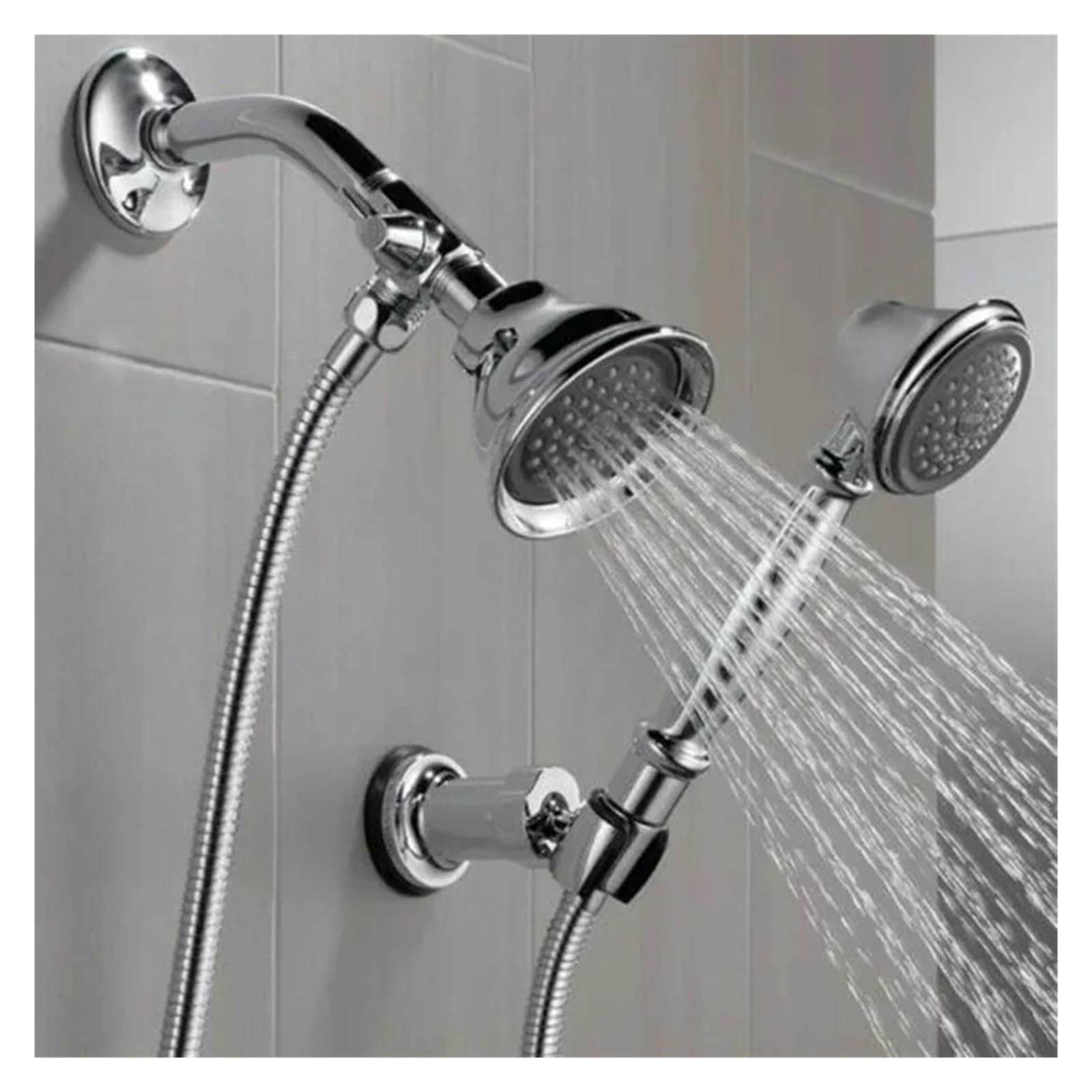 Valvola deviatrice a 3 vie G1/2in, convertitore adattatore a T, rubinetto doccia in ottone for bagno, divisore d'acqua