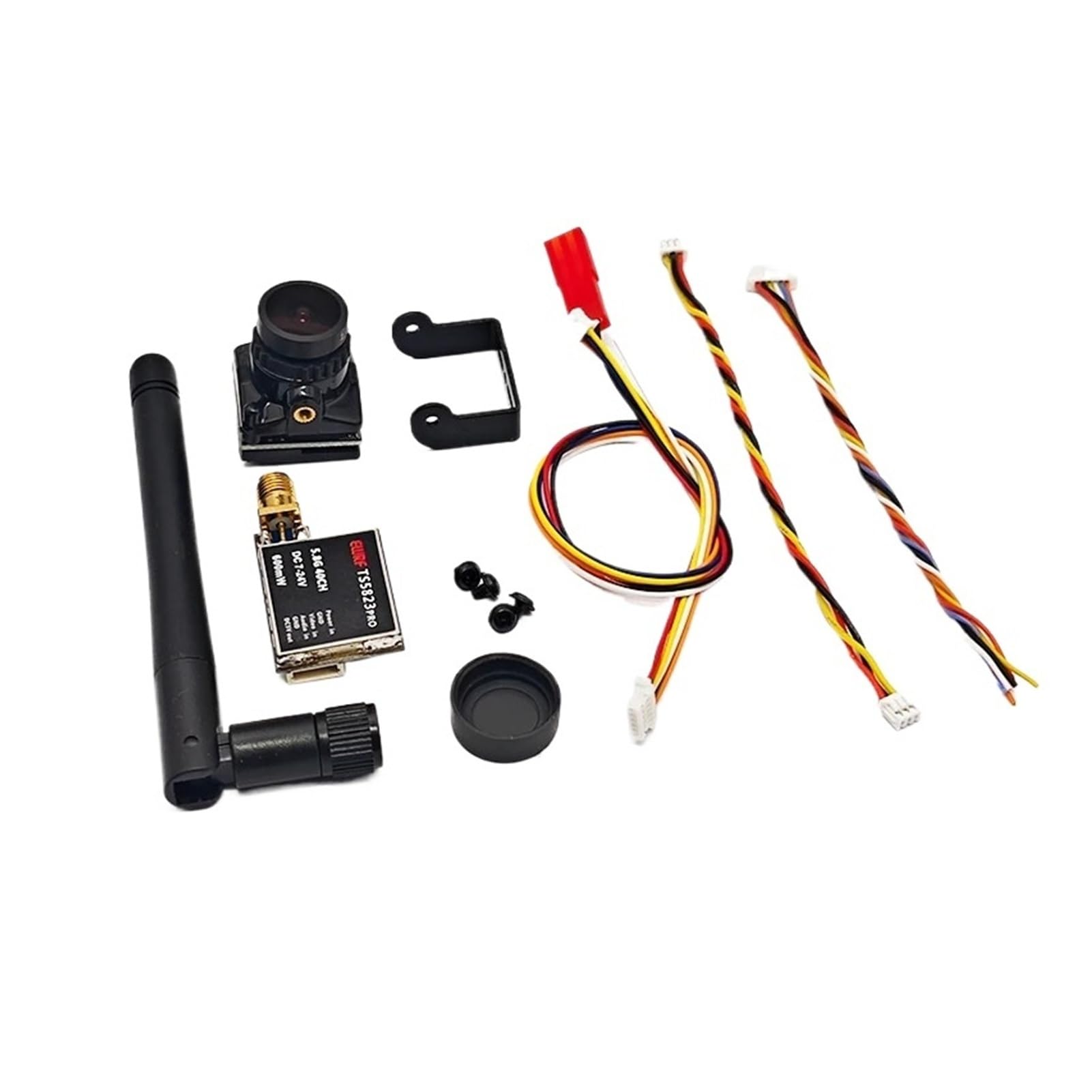 Set FPV TS5823Pro 600mW Video Trasmettitore 5.8GHz 40CH e CMOS 1/3 1800TVL Mini FPV Camera 2.1mm, compatibile con modello di drone da corsa RC
