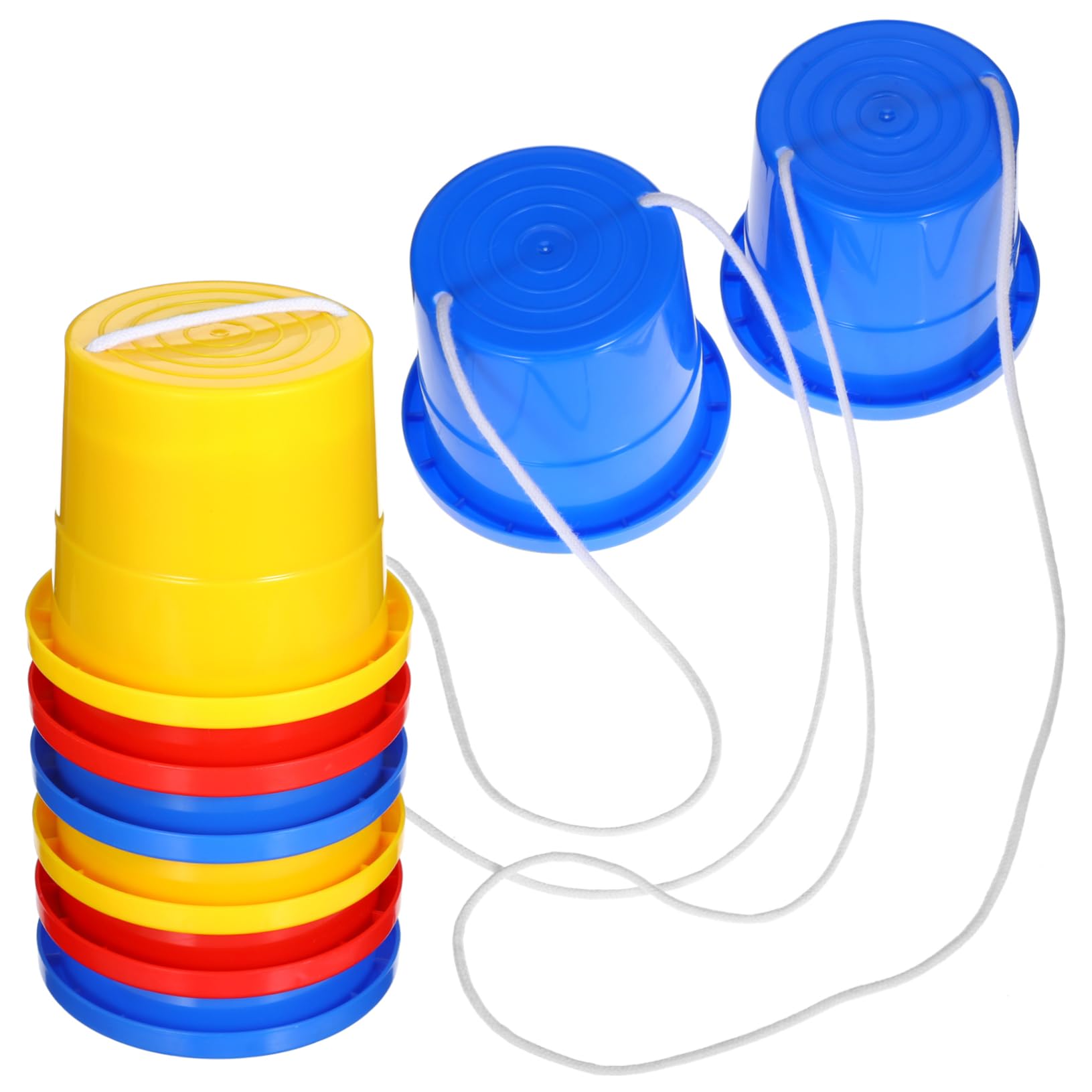 Milisten Zancos para Niños 3 Pares de Plástico Seguro para Entrenar Equilibrio y Concentración Parque Juguetes Exteriores