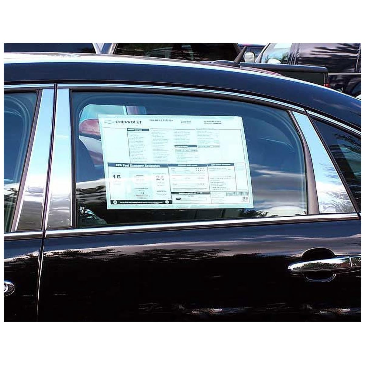 QAA is Compatible with 2006-2013 Chevrolet Impala 6 Piece Stainless Pillar Post Trim PP46136