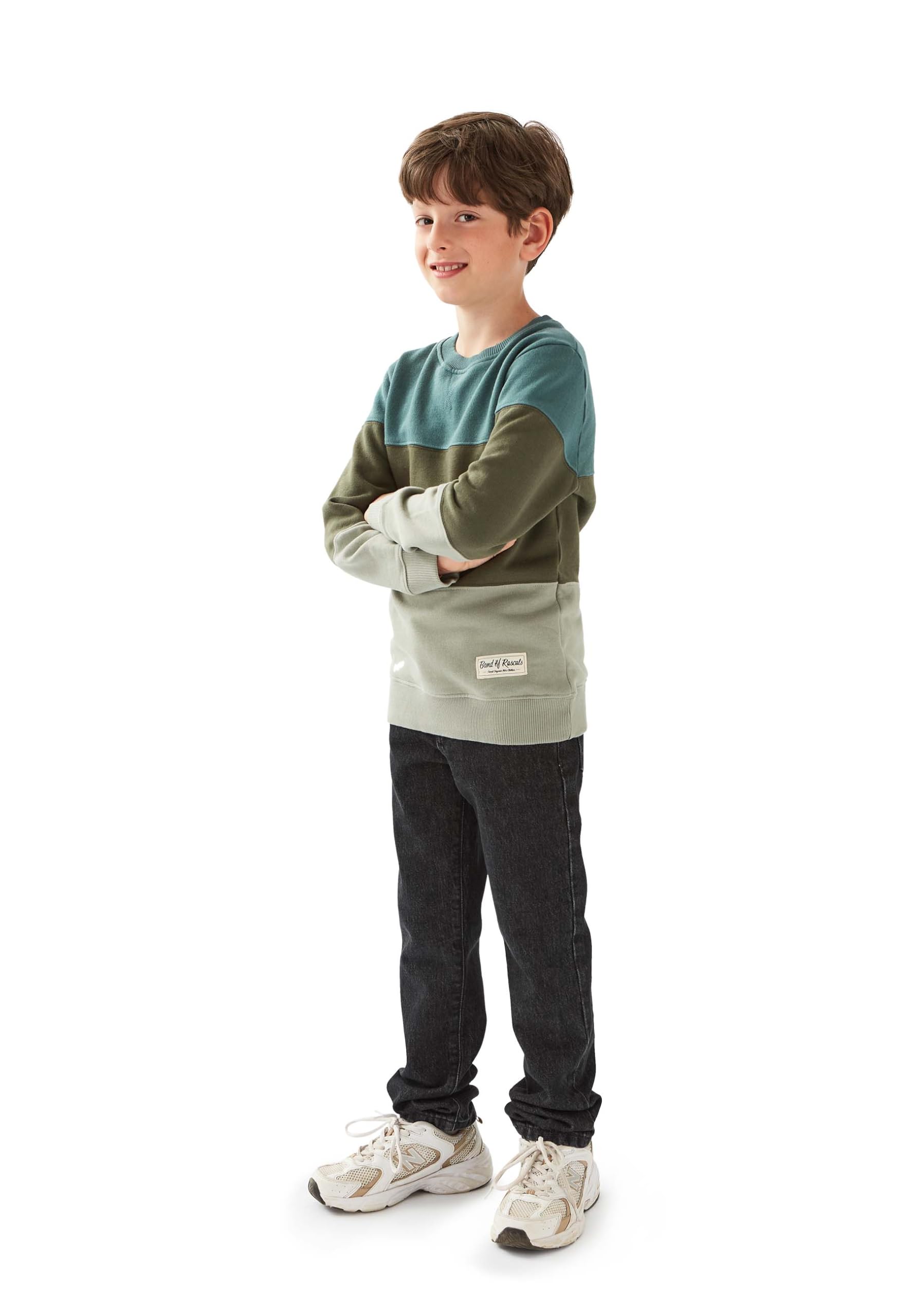 Band of Rascals Kinder Sweatshirt 3c Block aus Bio-Baumwolle