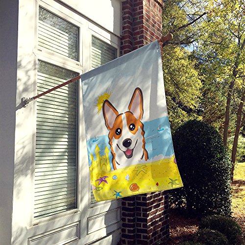 Drapeau Corgi résistant Caroline's Treasures BB2122CHF anti-déchirure pour façade de maison - 3
