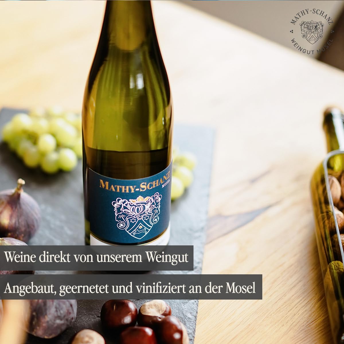 Weingut Mathy-Schanz - Riesling Halbtrocken | Wein von der Mosel (6 Flaschen (6 x 0,75l))