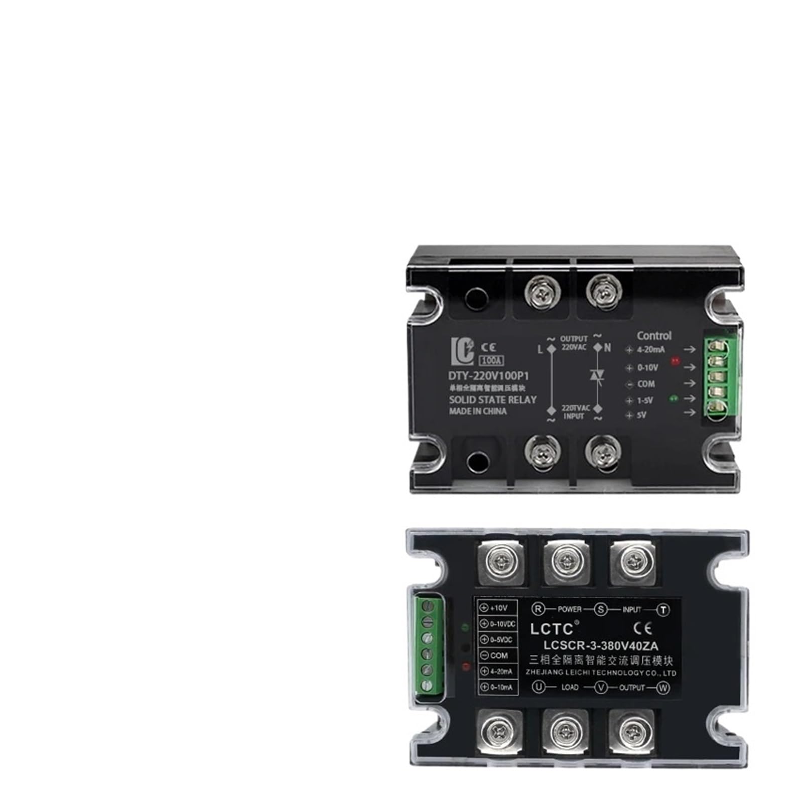 JJKKOZVQF 1pcs Single-phase 220V380V Voltage Regulator Module 10a25a40a60a80a100a150a(Single-phase 220V,25A)