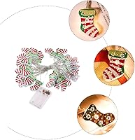 Vista 7 de 1 juego de luces LED de hadas de luces de Navidad, calcetines de Navidad, luz colgante de Navidad, luz de hadas de Navidad, luces de hadas