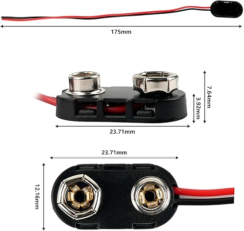 Miniatura 5 de Estuche de batería AAA de 2/3/4 de 1.5 V con cables de cable, 3 cajas de batería AAA con interruptor de encendido/apagado, 5 conectores de batería a