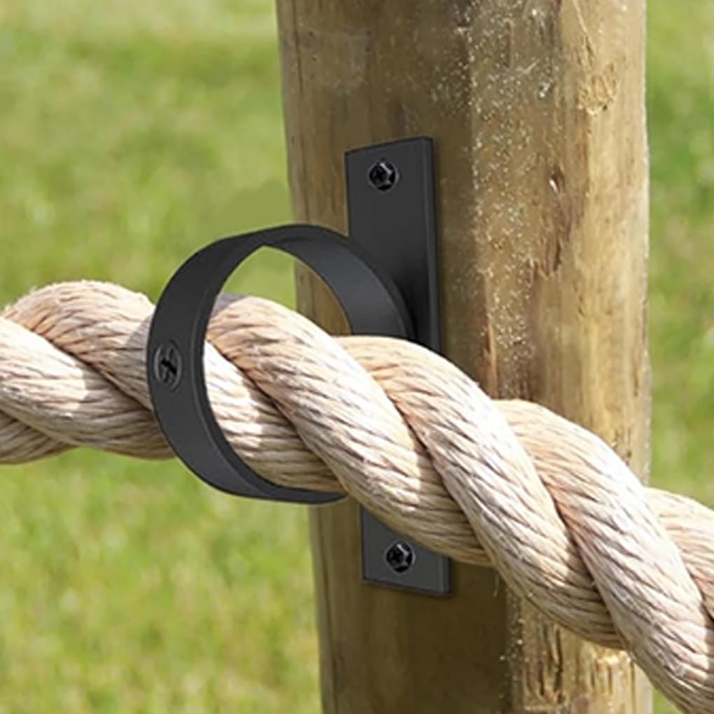 Ancrages pour corde d'ancrage, lot de 10 pièces, robustes, stables, polyvalents, simples et idéaux pour les bureaux, les jardins et l'industrie
