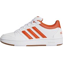 adidas Women's Hoops Classic Shoes, FTWR White/Collegiate Orange/Amber Gum, 5 UK