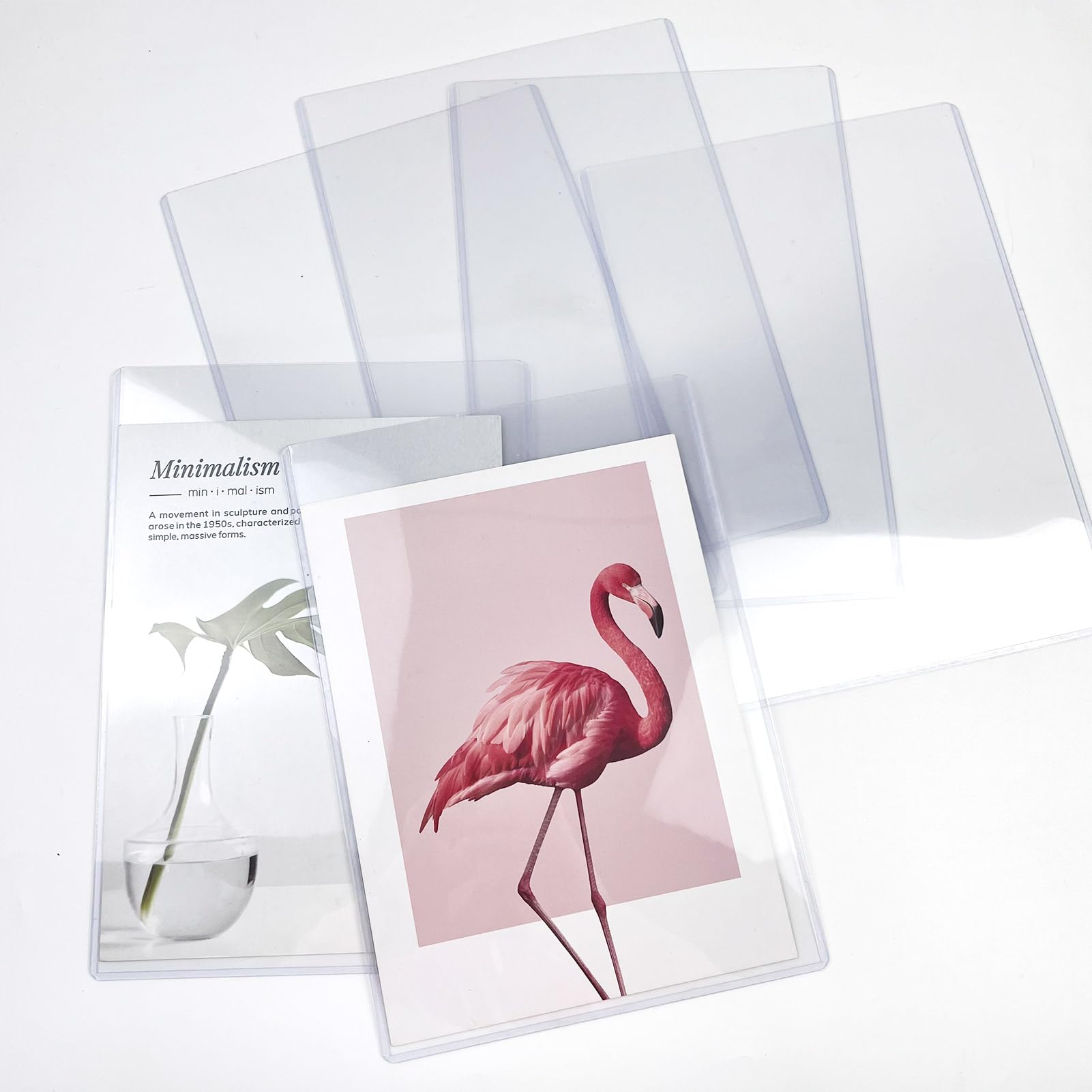 Rainmae Paquete de 14 protectores rígidos de impresión de 8.5 x 11 pulgadas, protectores de hojas de plástico duro transparentes impermeables para páginas, fundas de papel, fundas de plástico para