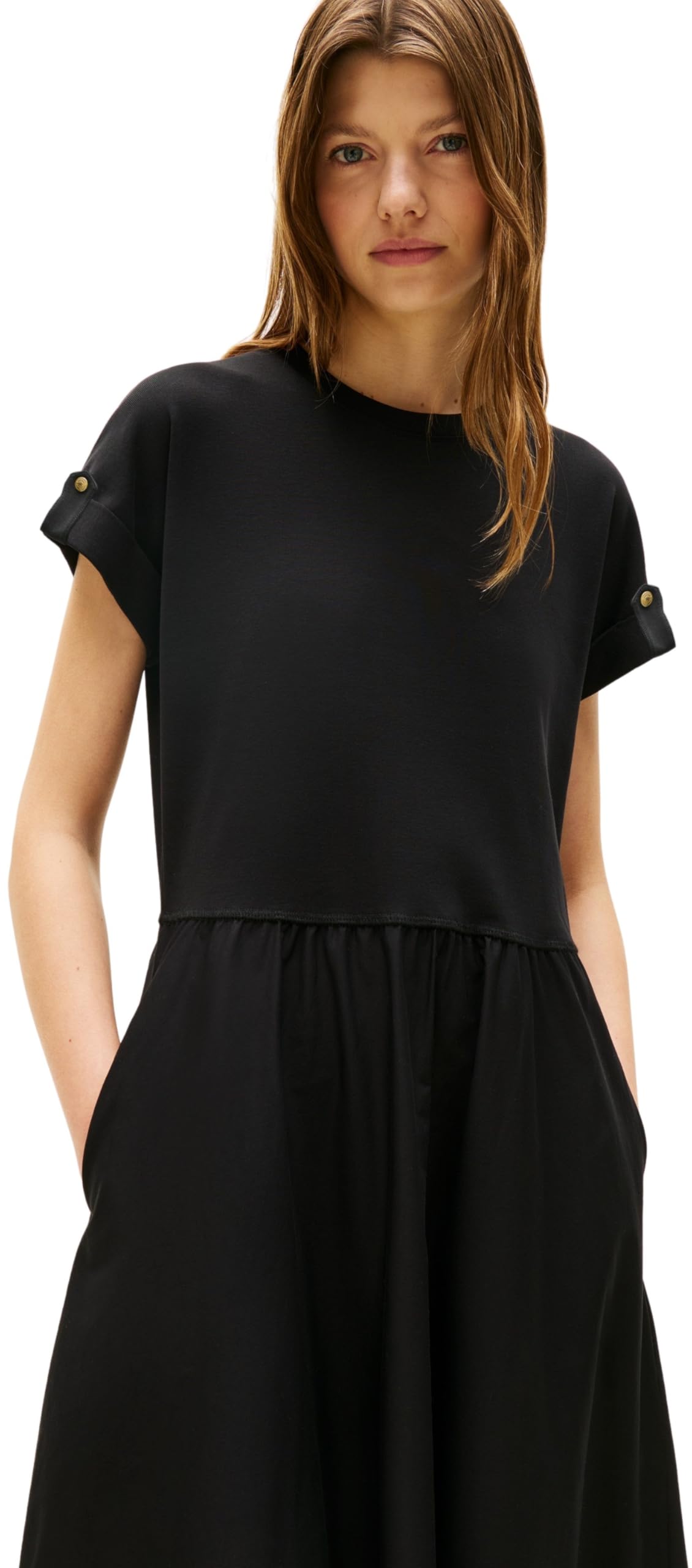 Tommy Hilfiger Vestido Mujer Modern Cody Midi Mix Fit & Flare