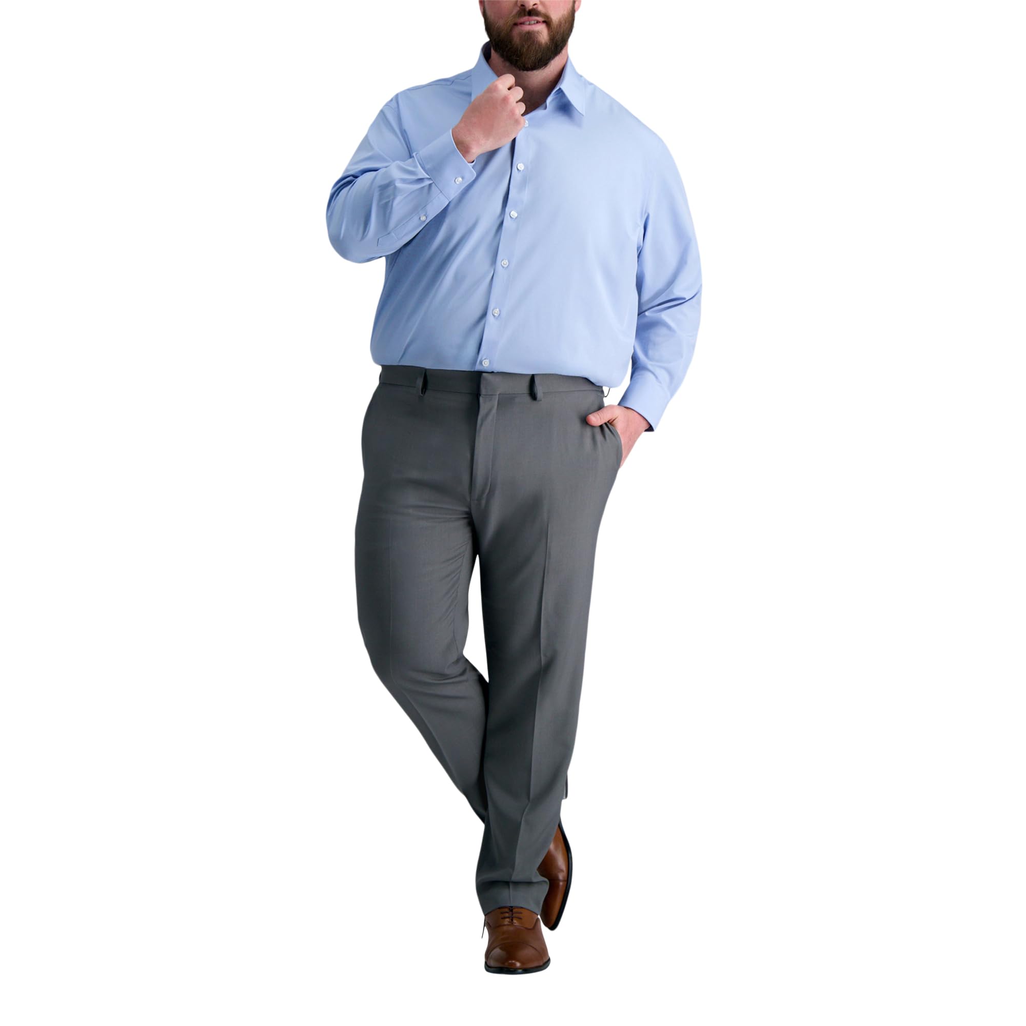 Haggar Smart Wash Classic Fit Comfort Stretch Dress Shirt - Taglie Grandi O Alte Smart Wash Classic Fit Comfort Stretch Dress Shirt - Taglie Grandi o Alte Uomo