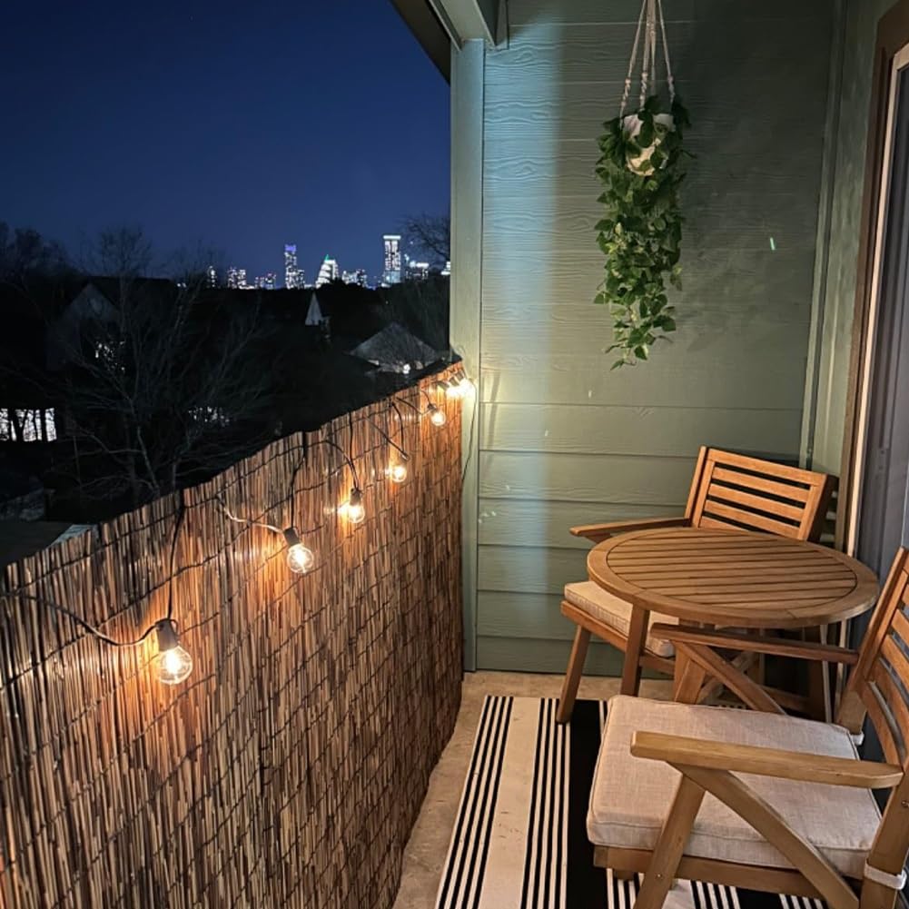 Generico bambù Recinzione per Esterno Giardino, Privacy Stuoia in Canne Larghezza: 50-180 Cm, Balcone Recinzione in Cannette, Bamboo Stuoia per Esterno Cortile Terrazza Piscina Decorative(60 * 500cm)